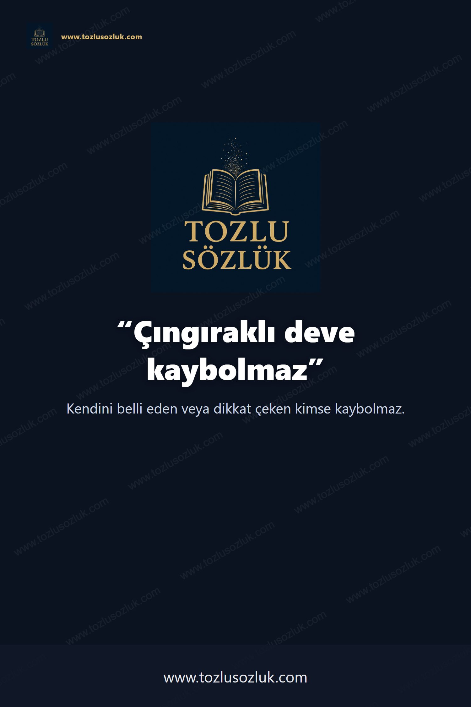 Çıngıraklı deve kaybolmaz Pinterest görseli