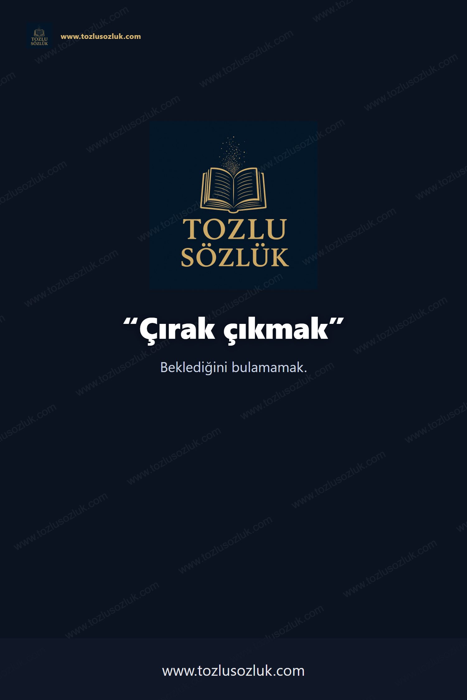 Çırak çıkmak Pinterest görseli