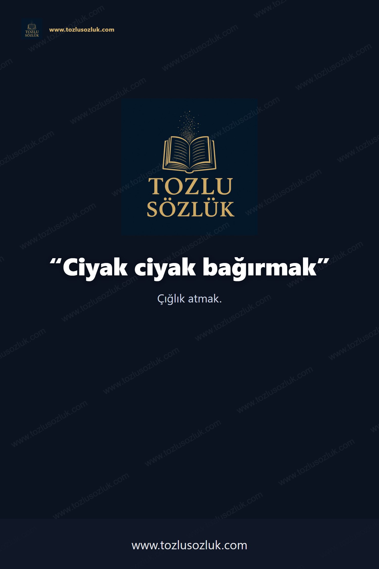 Ciyak ciyak bağırmak Pinterest görseli