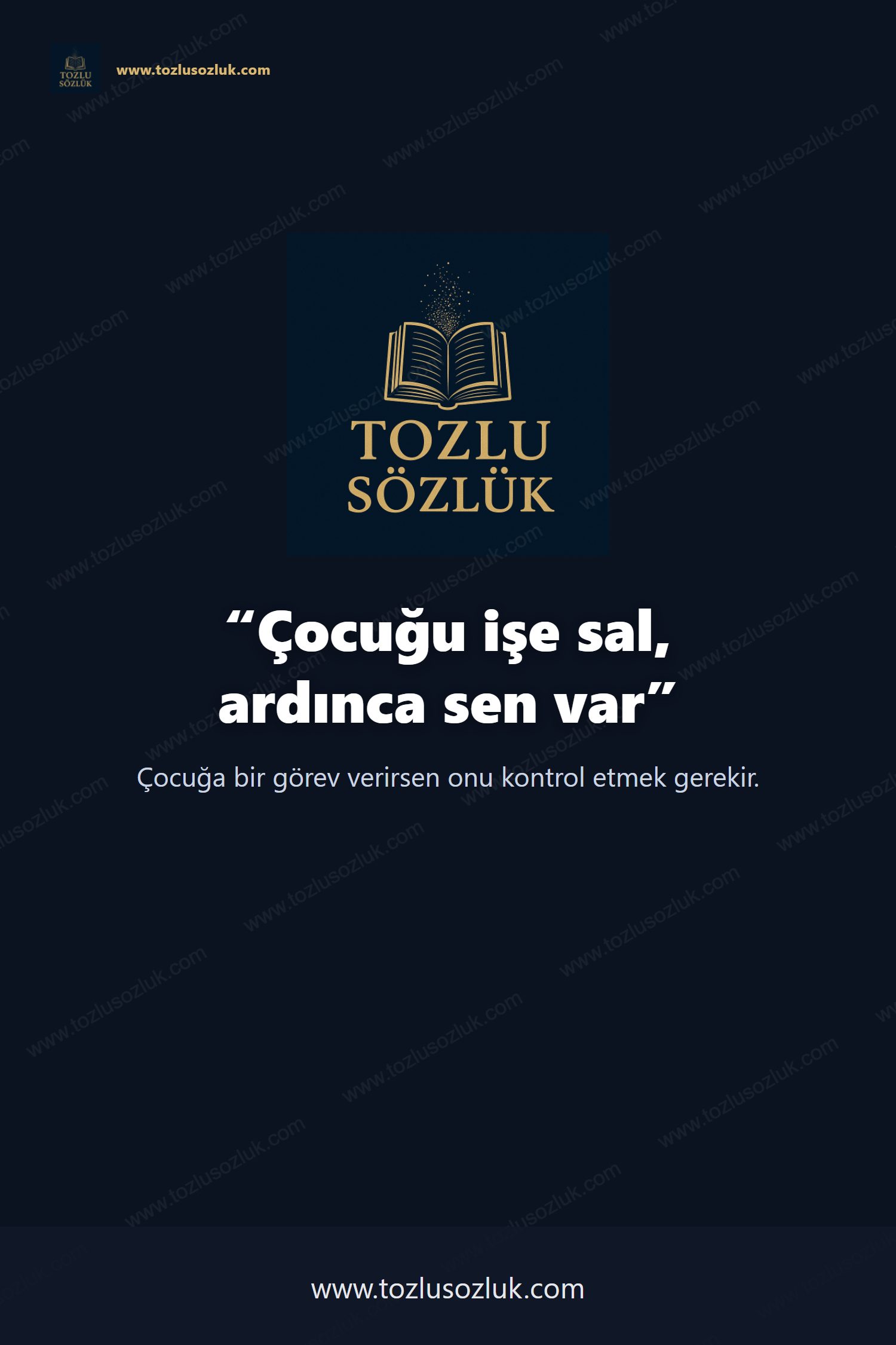 Çocuğu işe sal, ardınca sen var Pinterest görseli