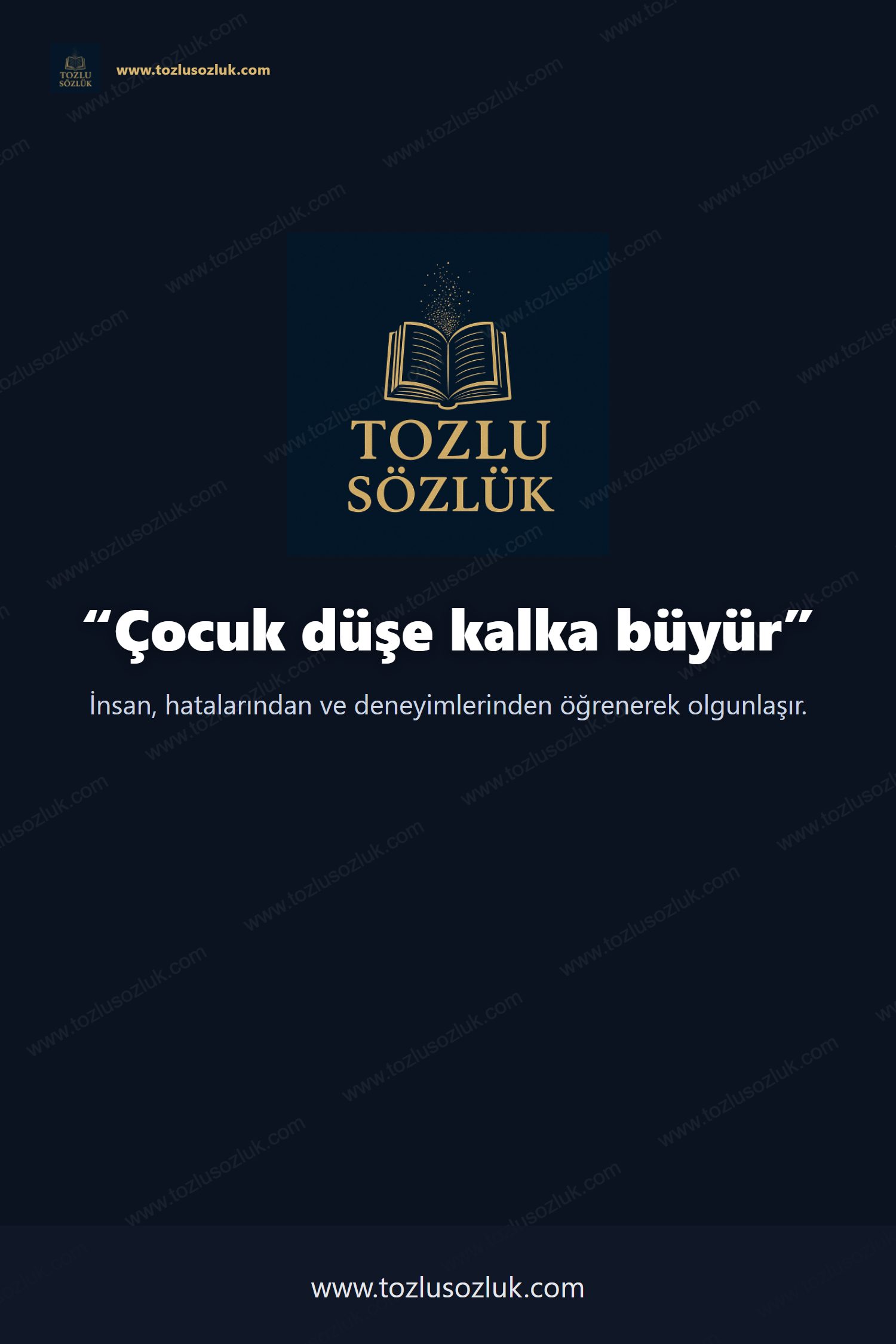 Çocuk düşe kalka büyür Pinterest görseli