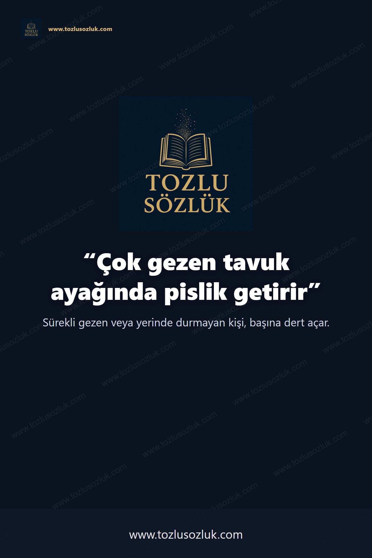 Çok gezen tavuk ayağında pislik getirir Pinterest görseli