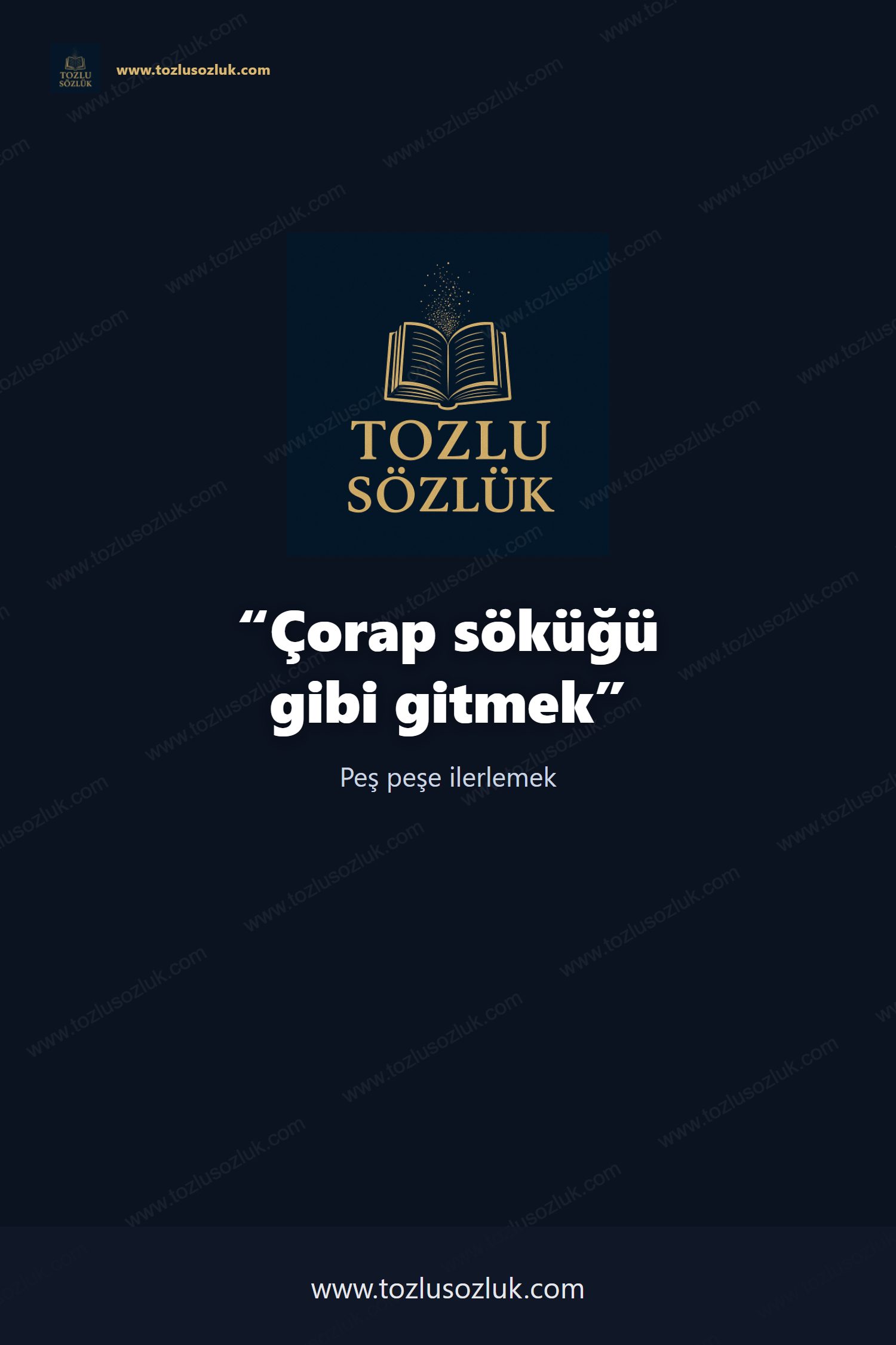 Çorap söküğü gibi gitmek Pinterest görseli