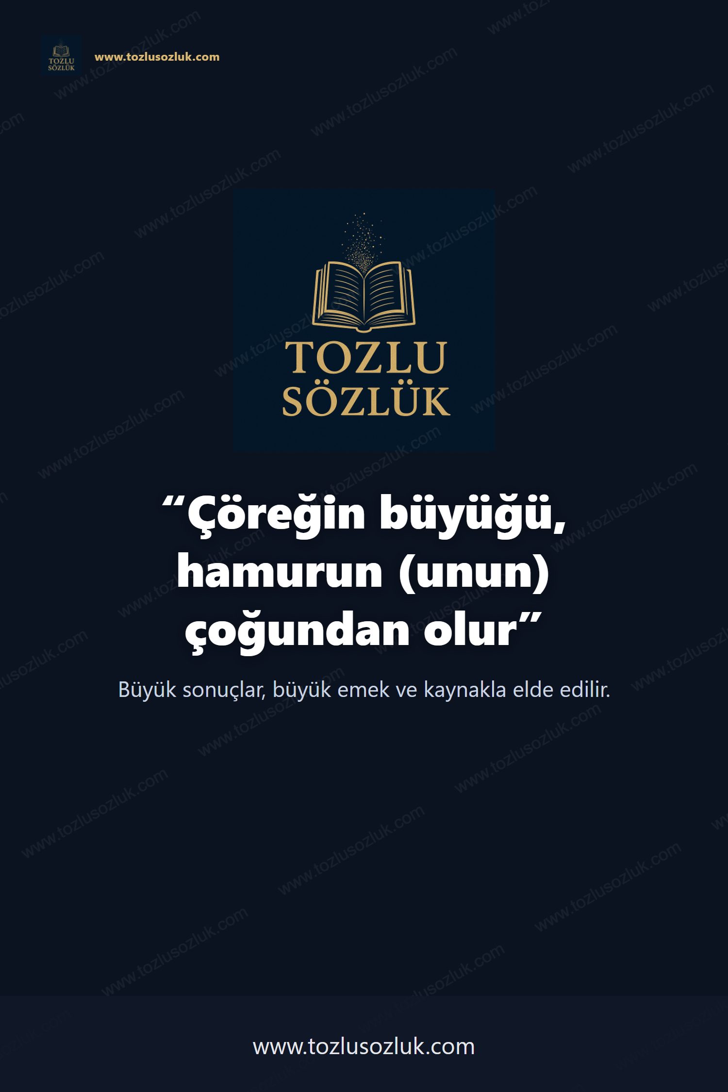 Çöreğin büyüğü, hamurun (unun) çoğundan olur Pinterest görseli