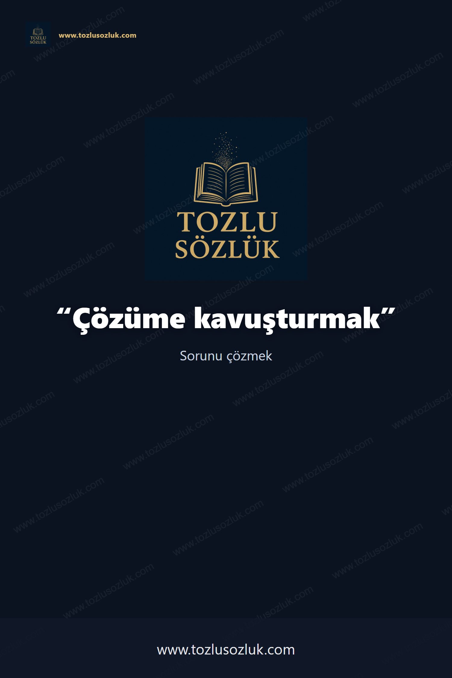 Çözüme kavuşturmak Pinterest görseli