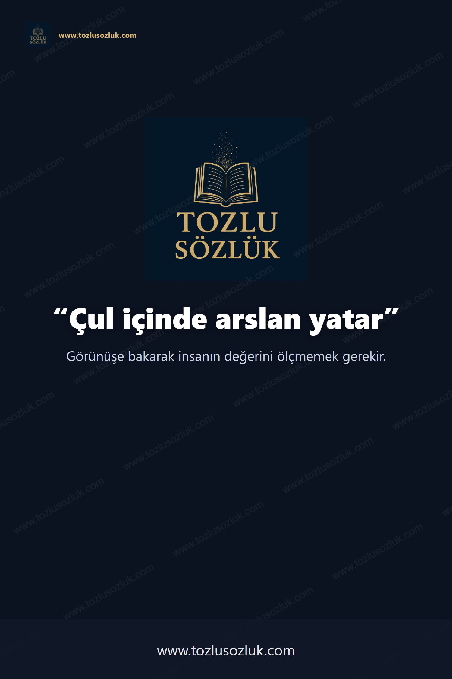Çul içinde arslan yatar Pinterest görseli