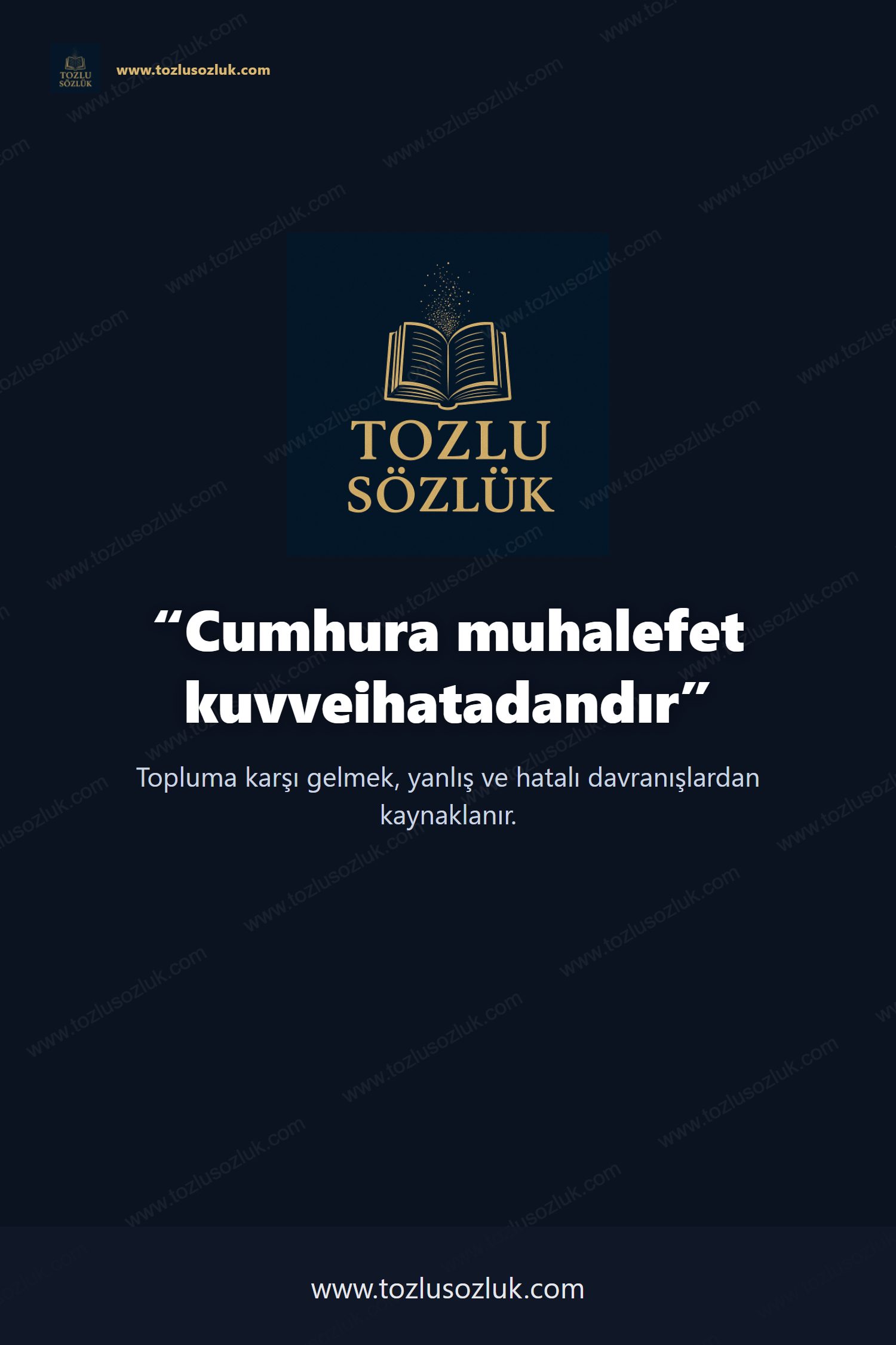 Cumhura muhalefet kuvveihatadandır Pinterest görseli