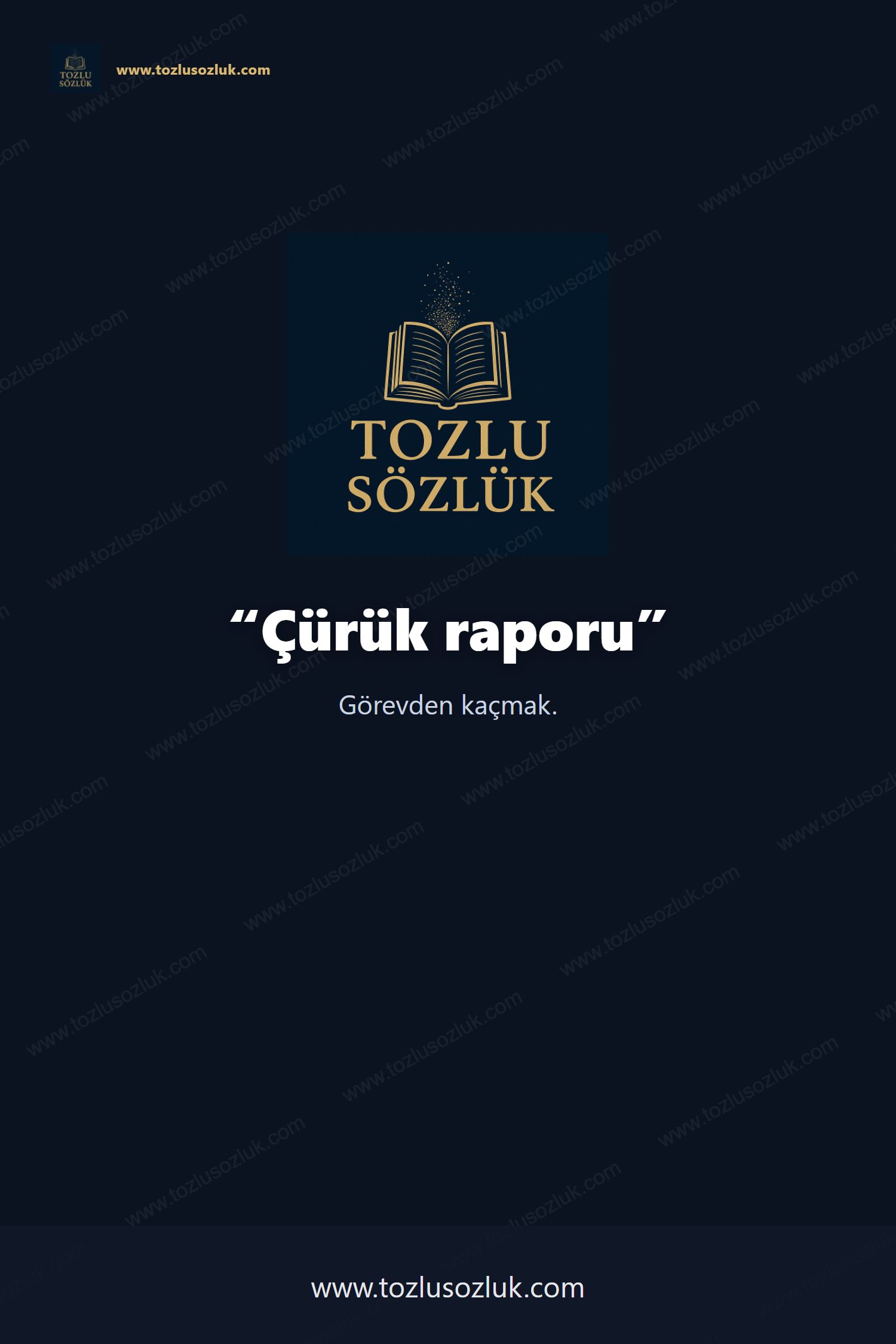 Çürük raporu Pinterest görseli