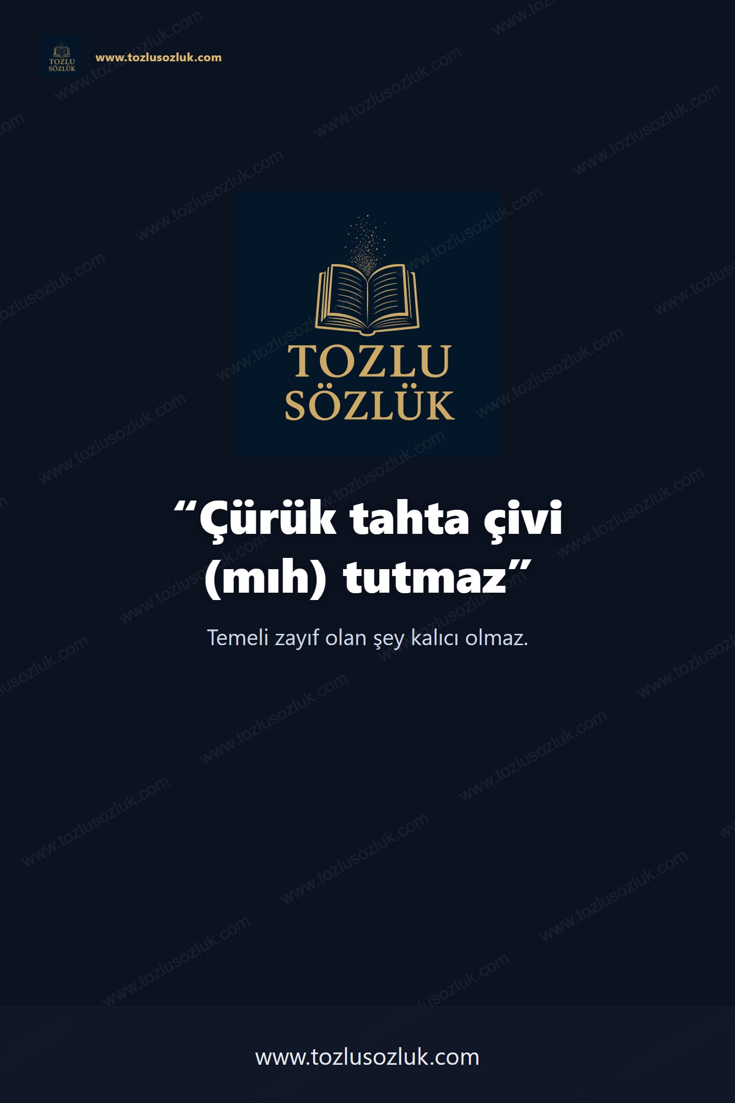 Çürük tahta çivi (mıh) tutmaz Pinterest görseli