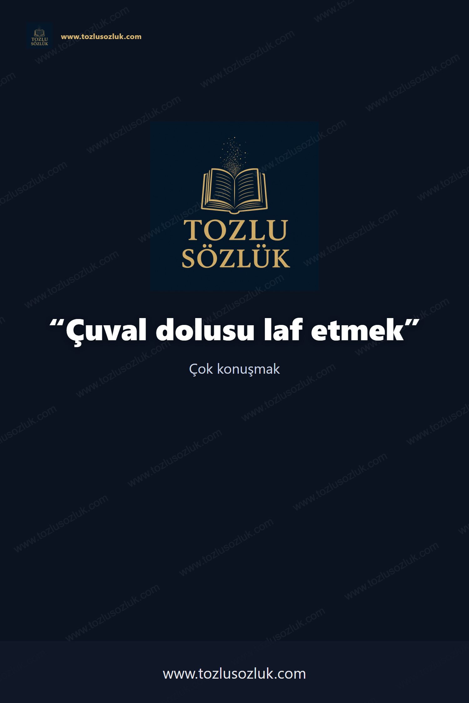 Çuval dolusu laf etmek Pinterest görseli