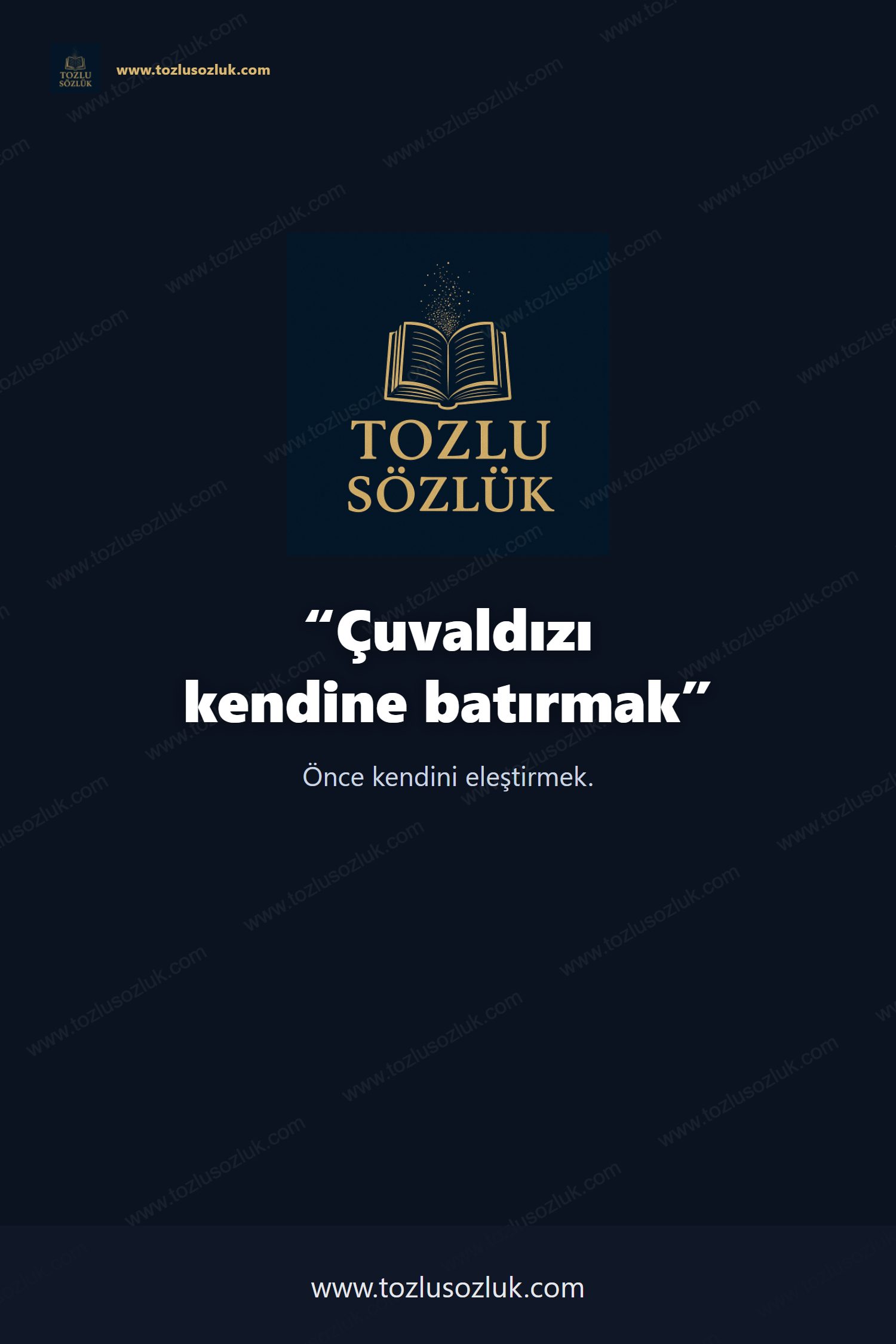 Çuvaldızı kendine batırmak Pinterest görseli