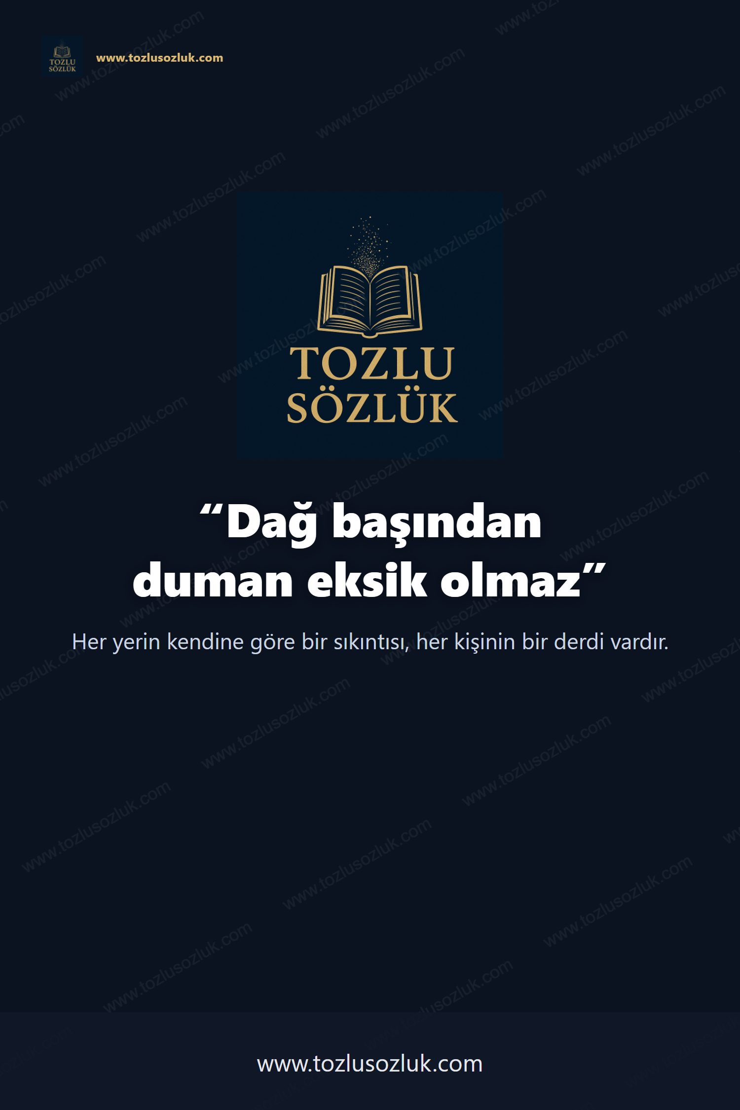 Dağ başından duman eksik olmaz Pinterest görseli