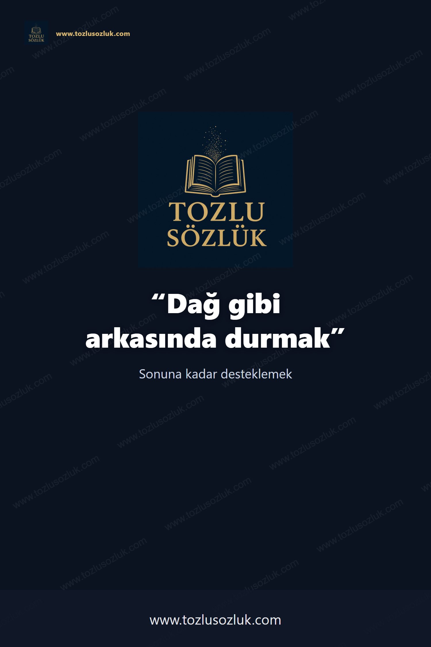 Dağ gibi arkasında durmak Pinterest görseli