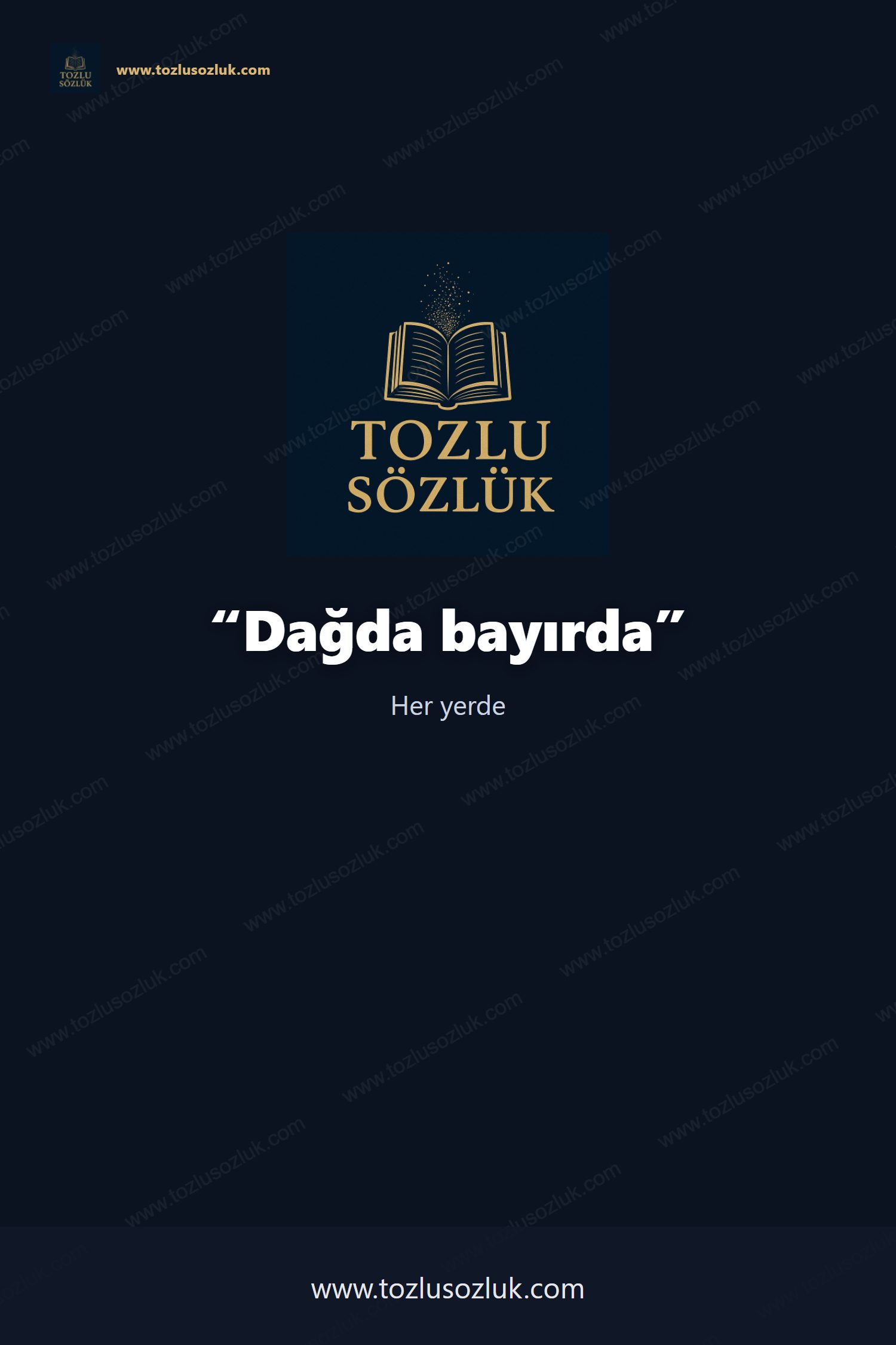 Dağda bayırda Pinterest görseli