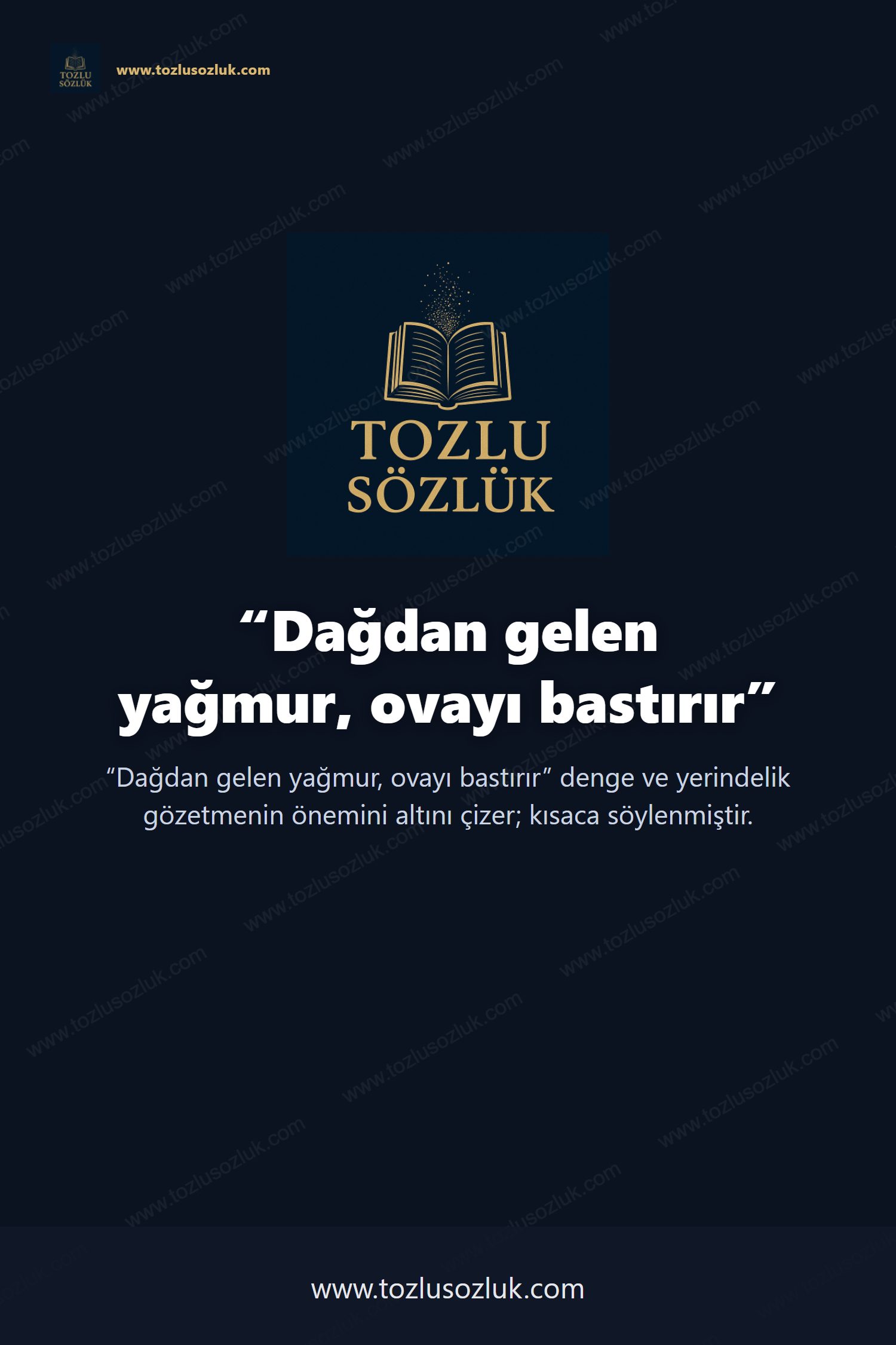 Dağdan gelen yağmur, ovayı bastırır Pinterest görseli