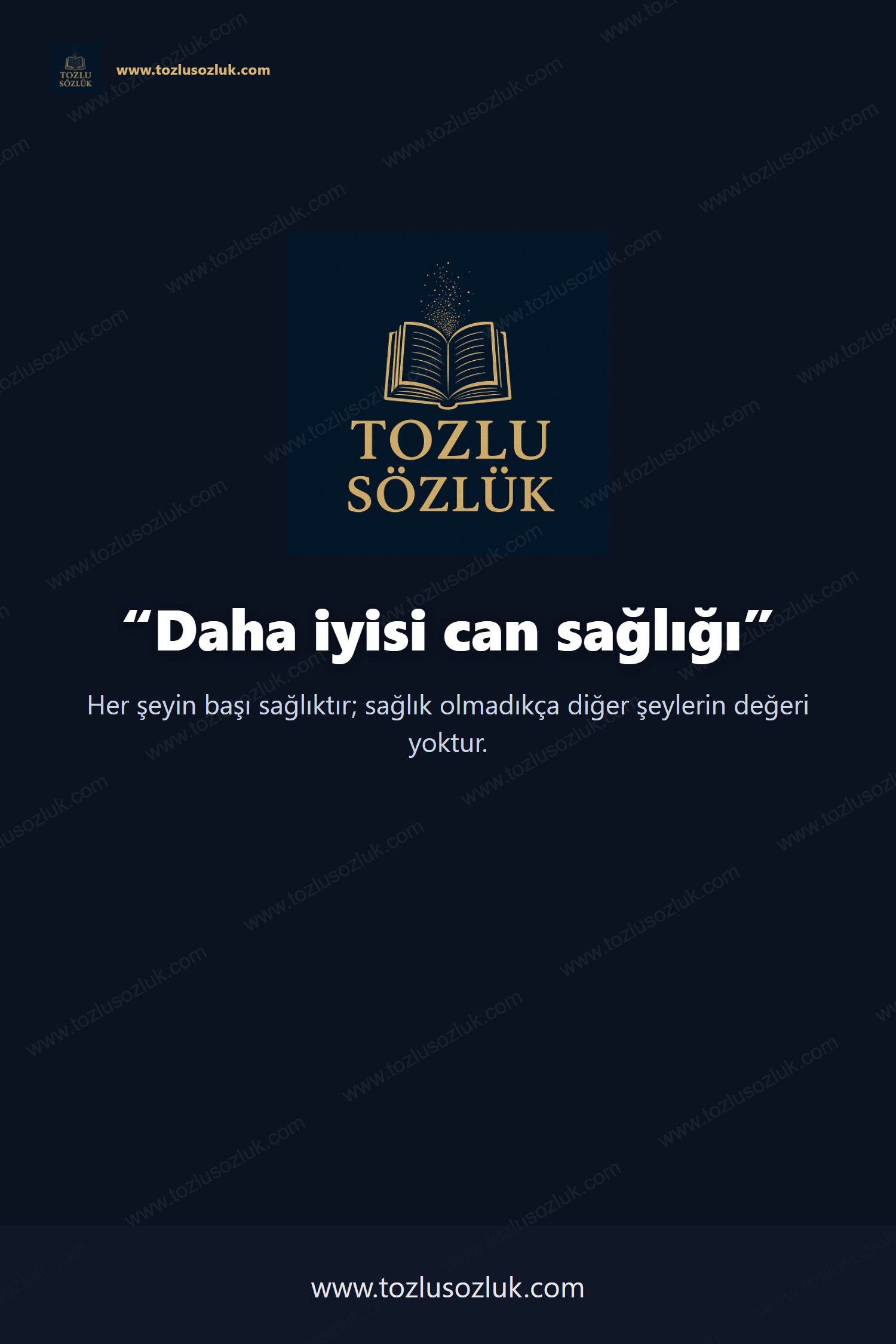 Daha iyisi can sağlığı Pinterest görseli