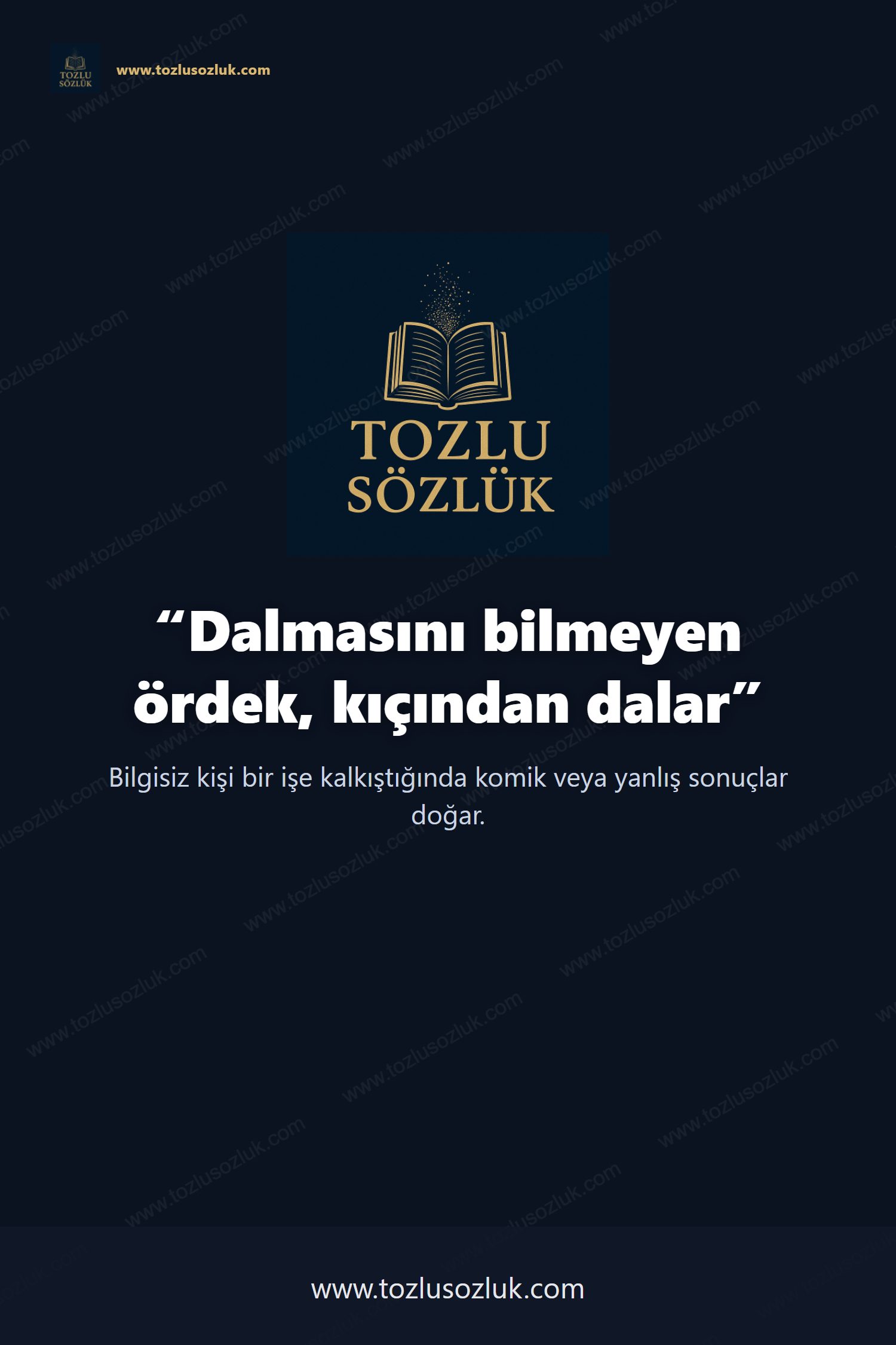 Dalmasını bilmeyen ördek, kıçından dalar Pinterest görseli