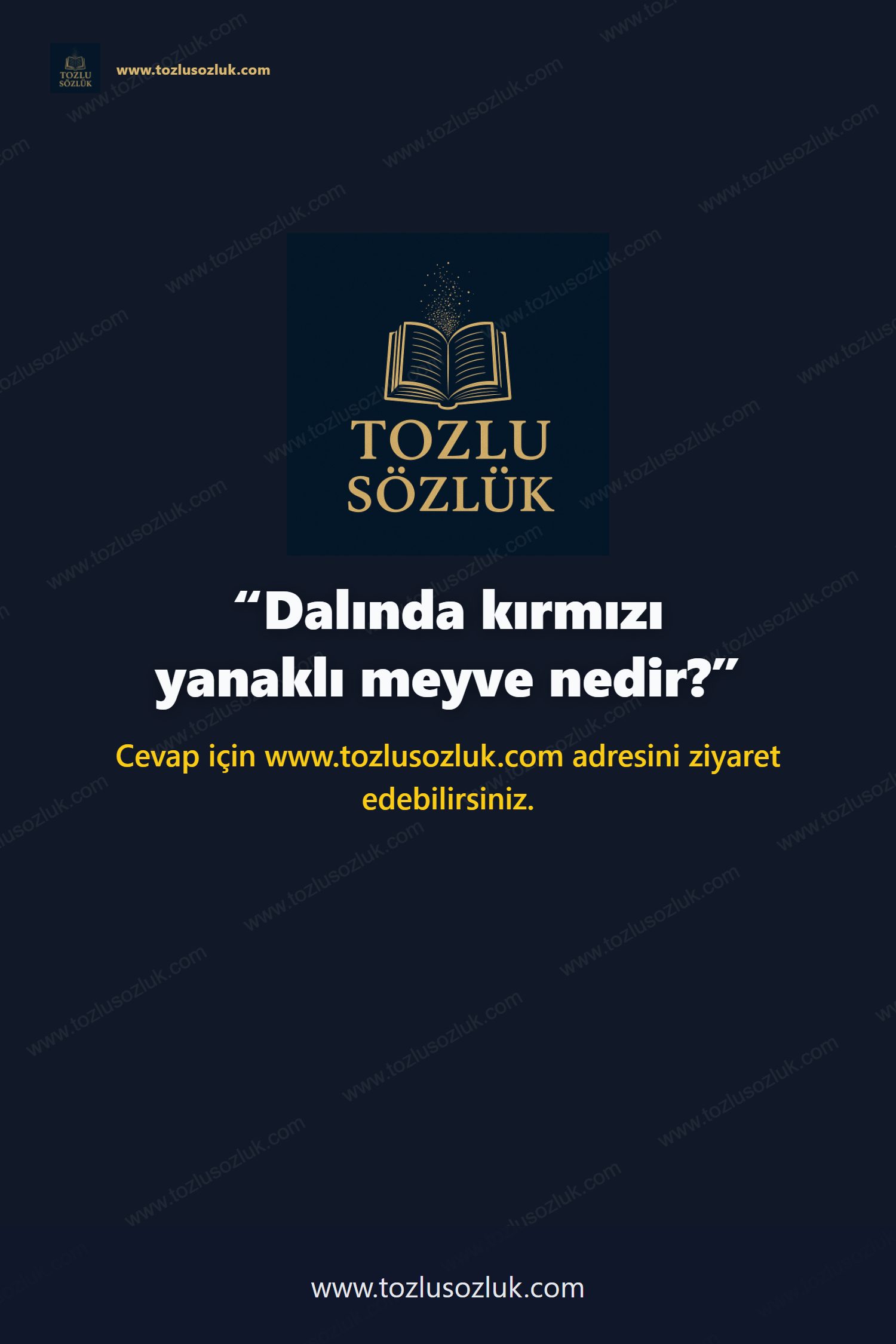 Dalında kırmızı yanaklı meyve nedir? Pinterest görseli