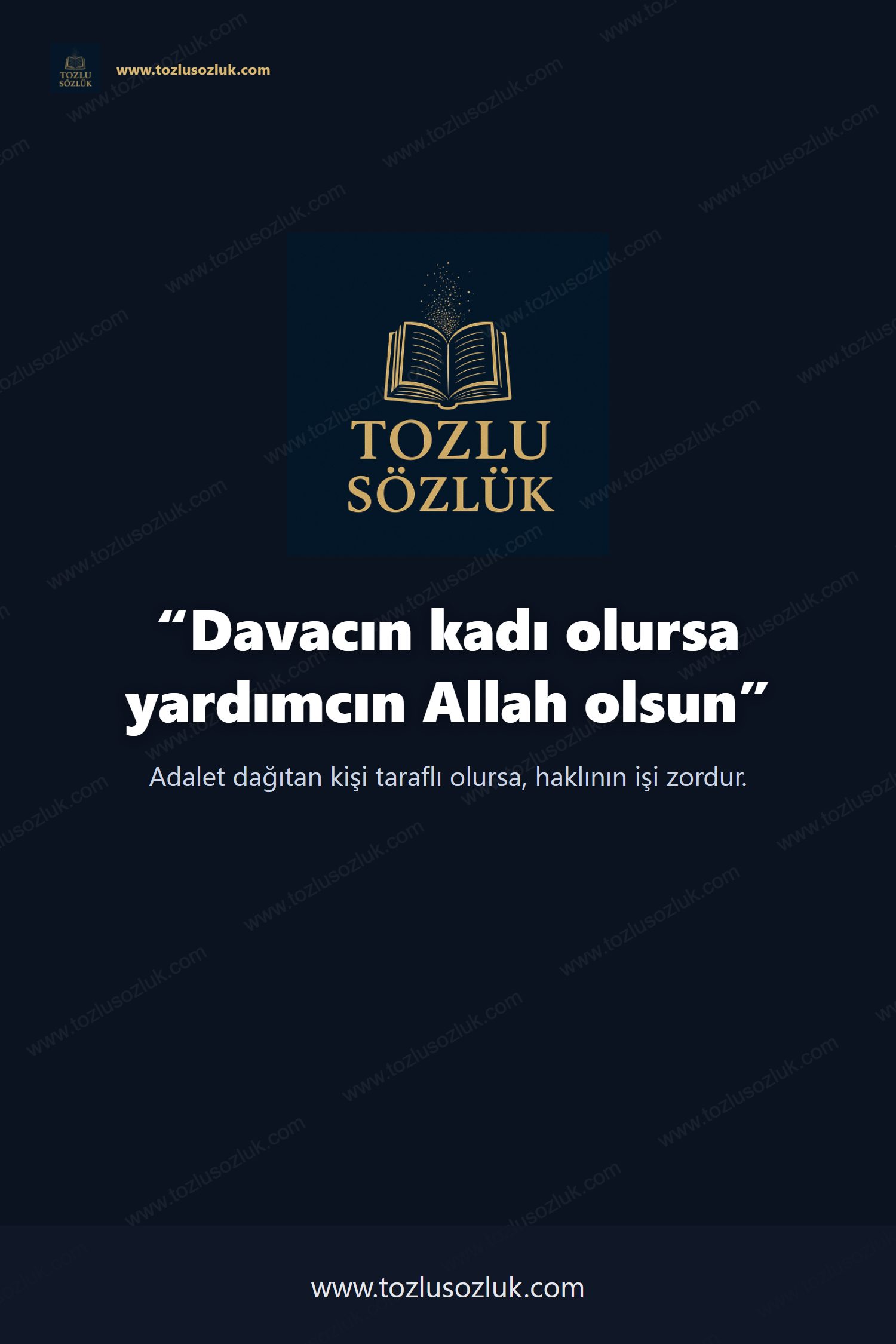 Davacın kadı olursa yardımcın Allah olsun Pinterest görseli