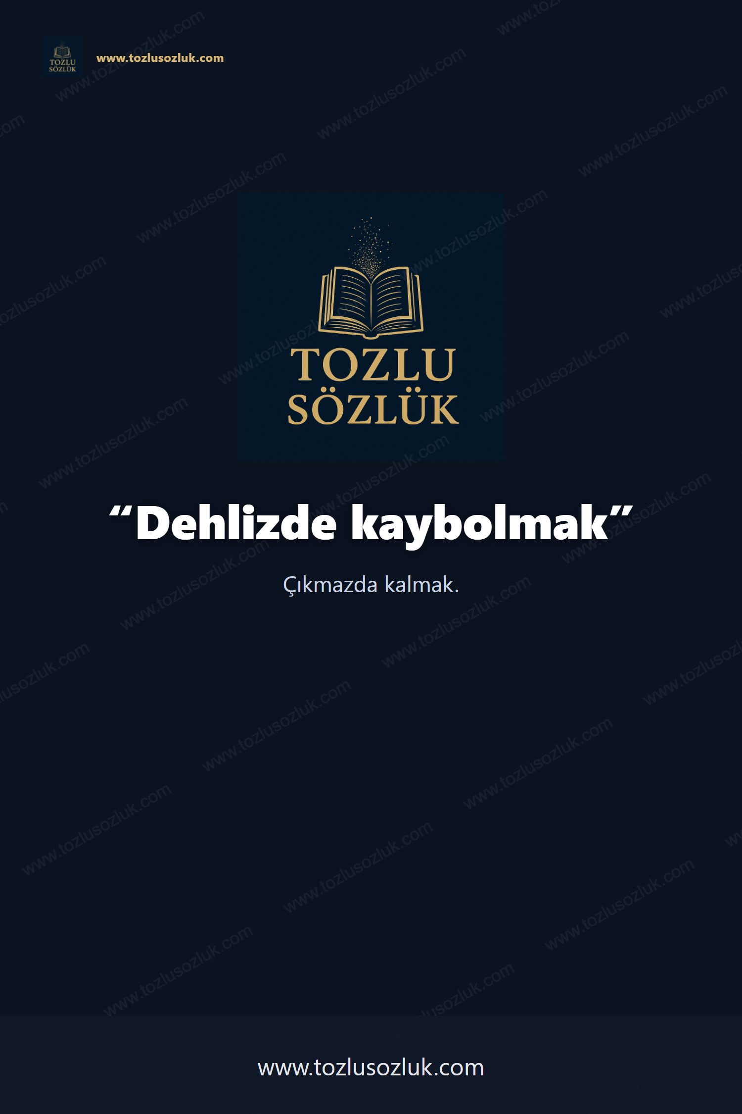 Dehlizde kaybolmak Pinterest görseli