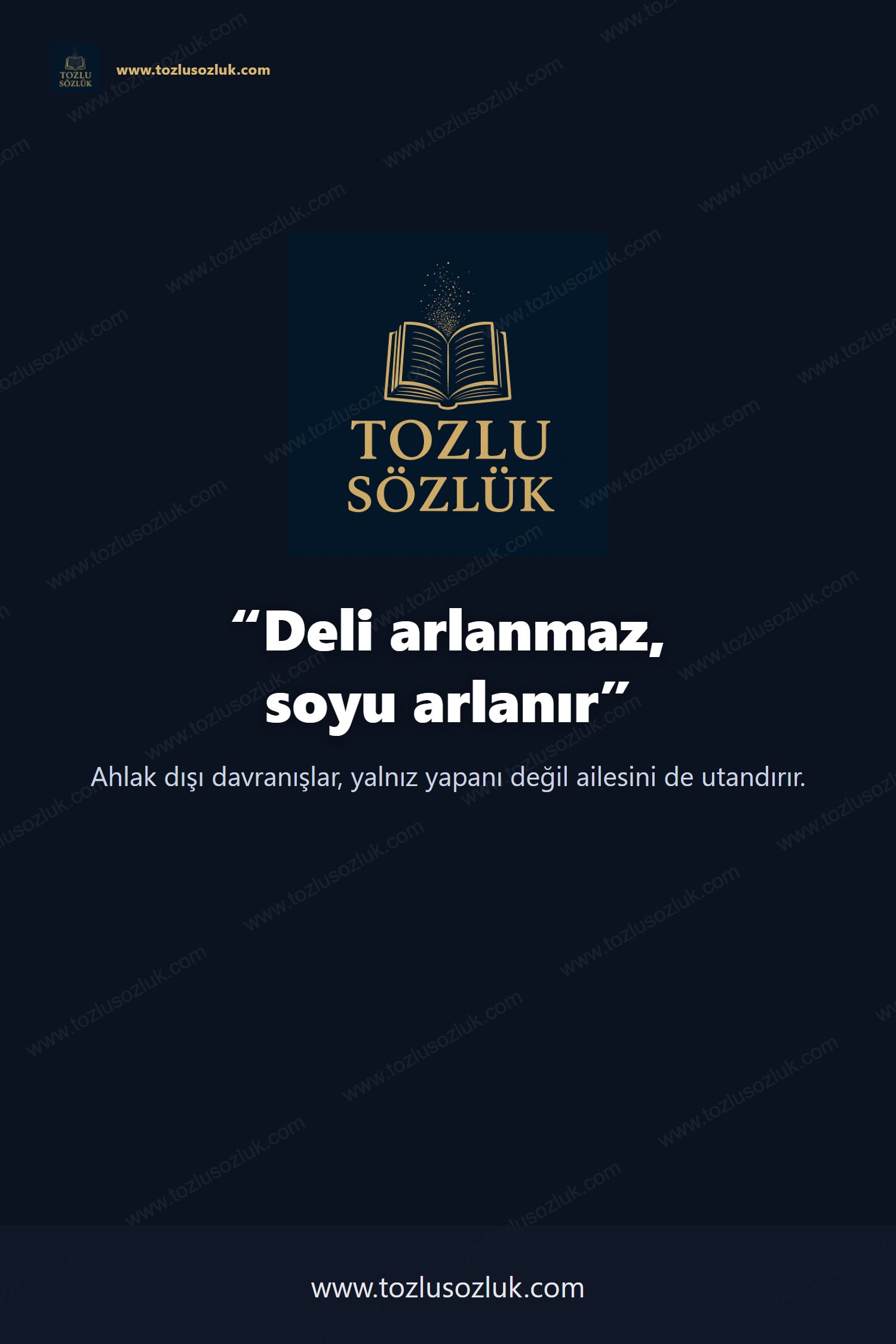Deli arlanmaz, soyu arlanır Pinterest görseli