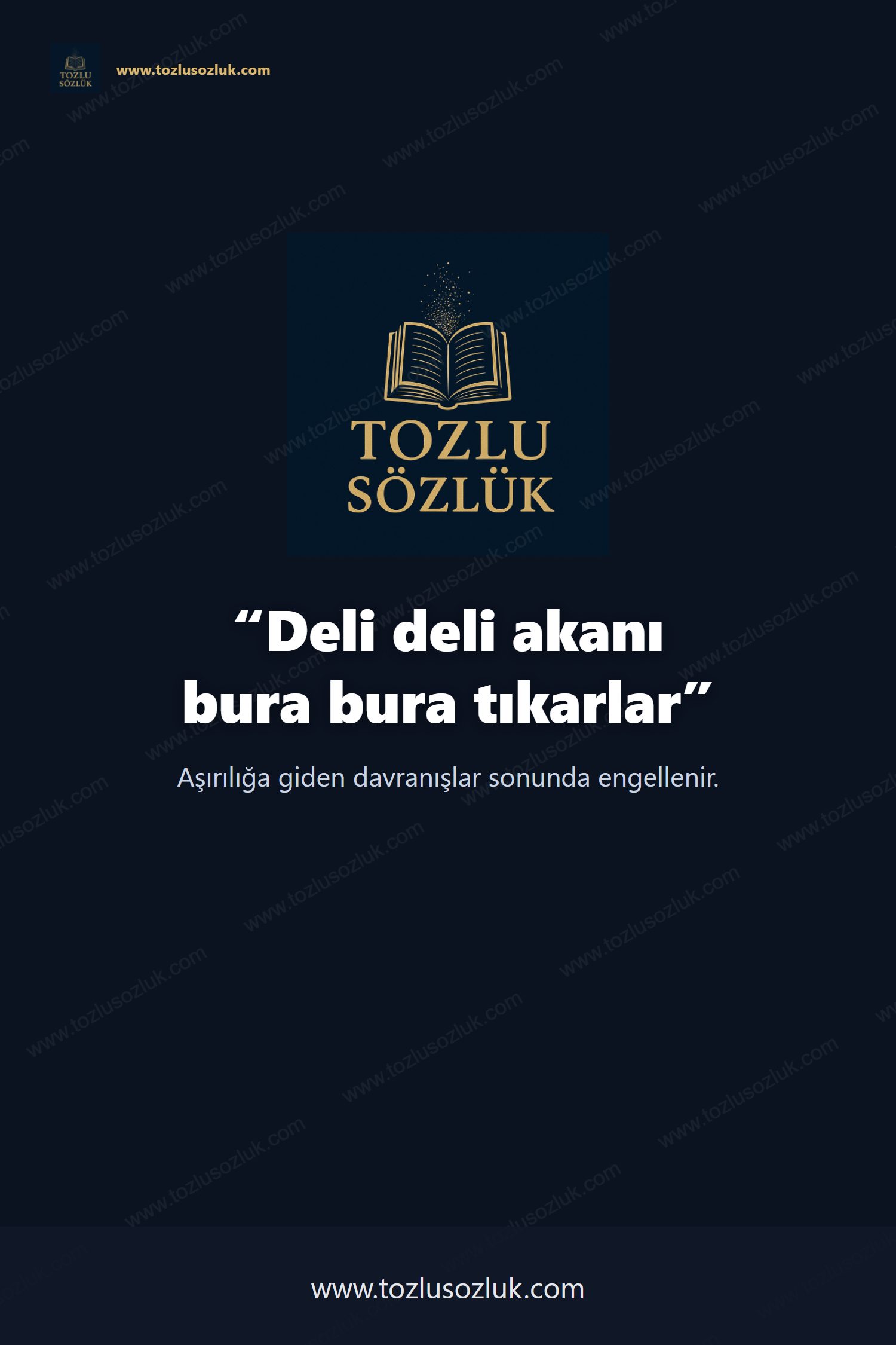 Deli deli akanı bura bura tıkarlar Pinterest görseli