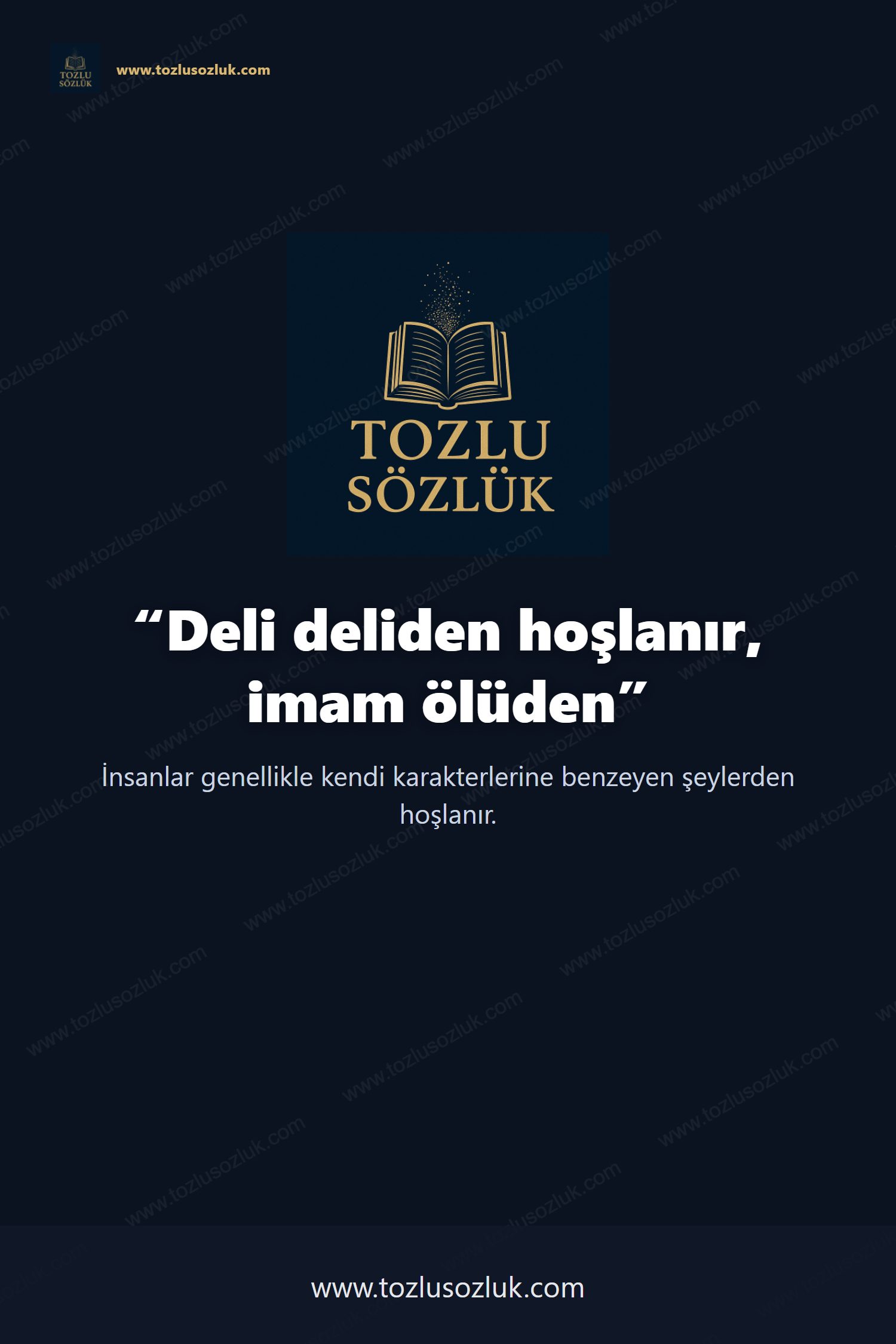 Deli deliden hoşlanır, imam ölüden Pinterest görseli
