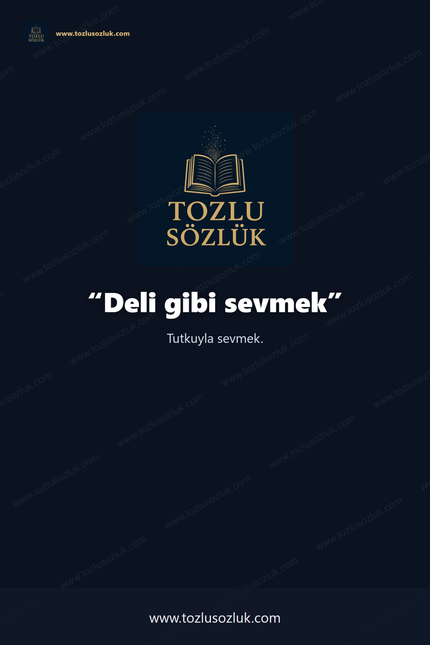 Deli gibi sevmek Pinterest görseli