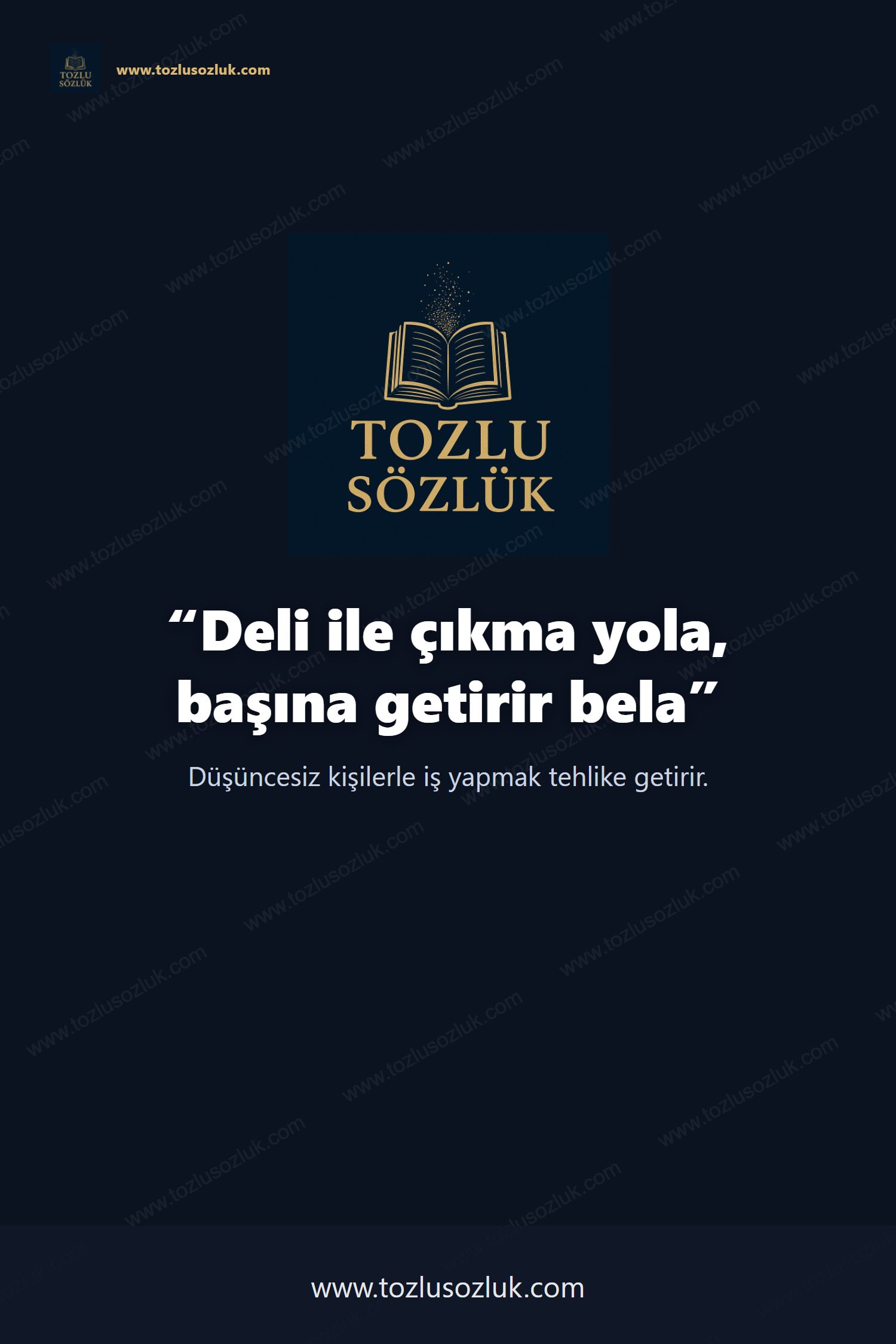 Deli ile çıkma yola, başına getirir bela Pinterest görseli