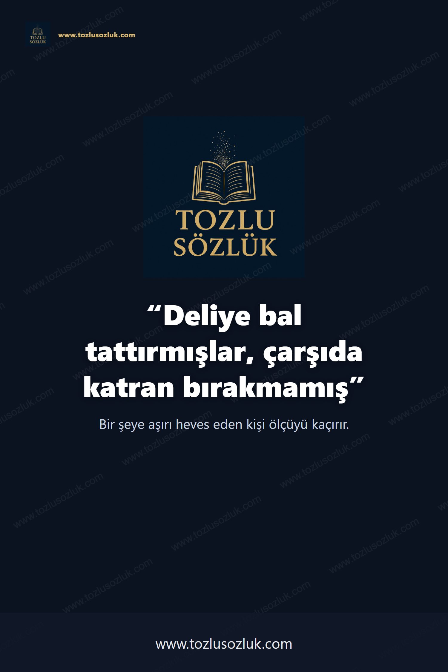 Deliye bal tattırmışlar, çarşıda katran bırakmamış Pinterest görseli