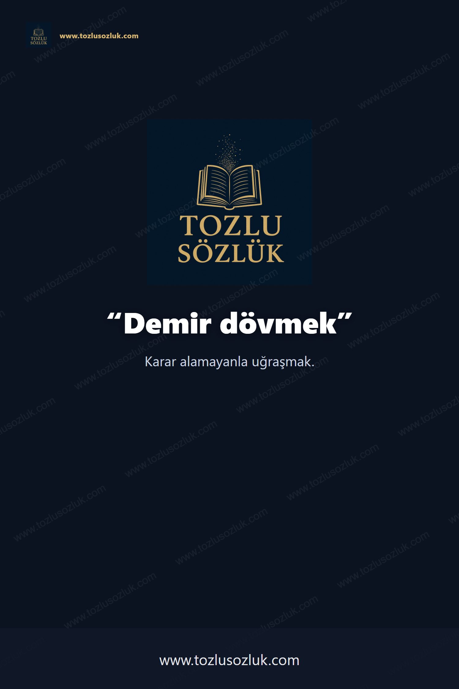 Demir dövmek Pinterest görseli