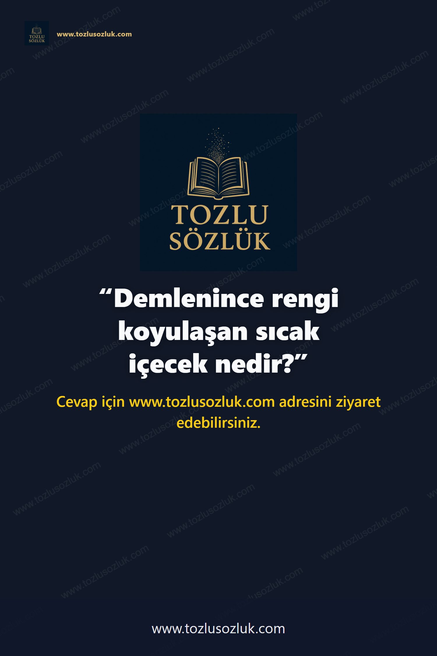 Demlenince rengi koyulaşan sıcak içecek nedir? Pinterest görseli
