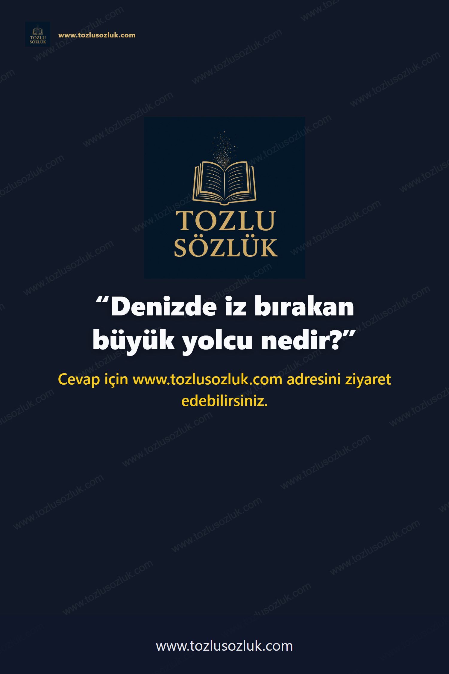 Denizde iz bırakan büyük yolcu nedir? Pinterest görseli