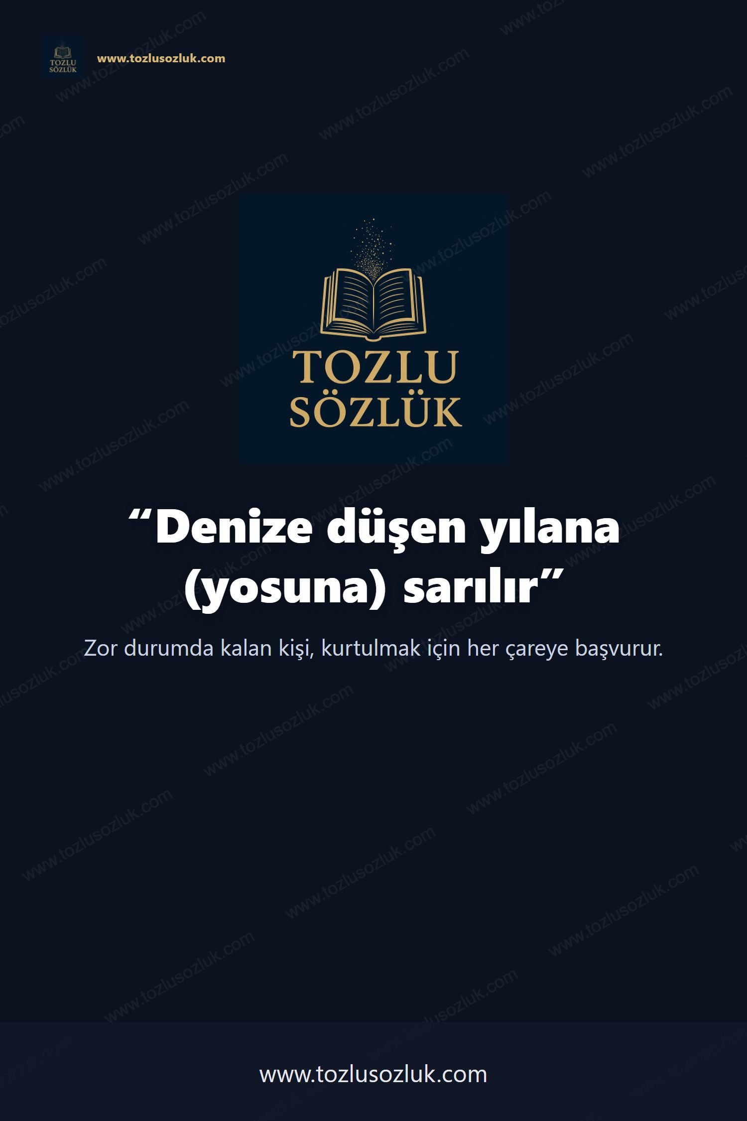 Denize düşen yılana (yosuna) sarılır Pinterest görseli