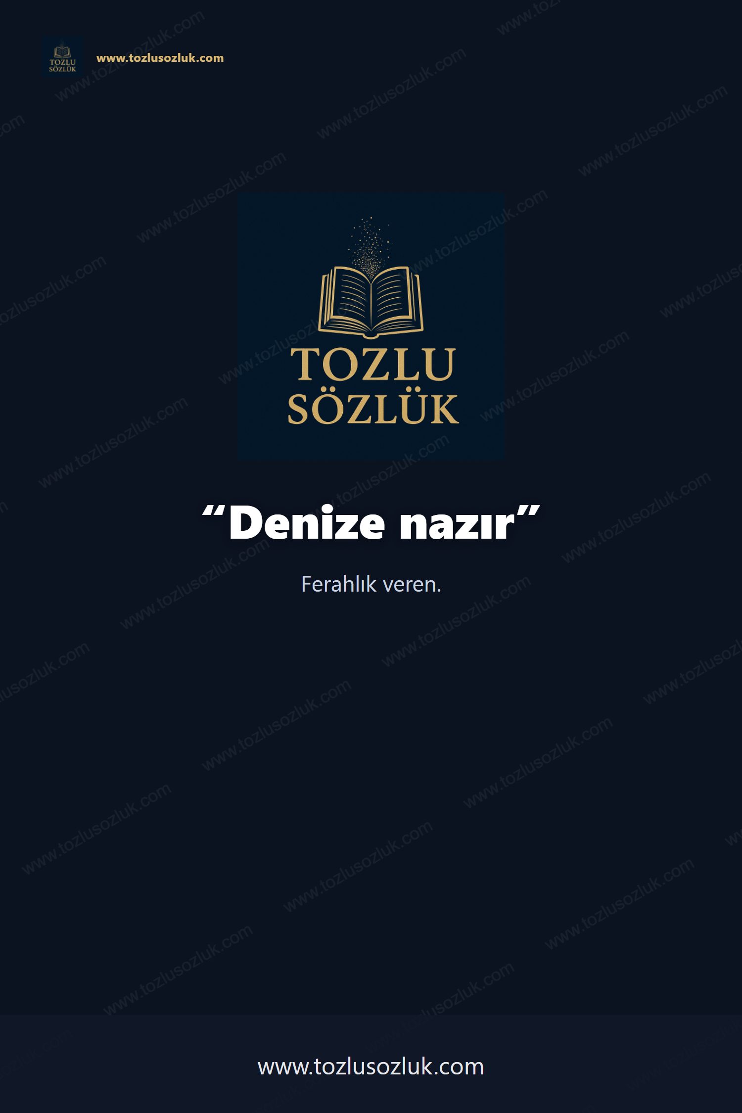 Denize nazır Pinterest görseli