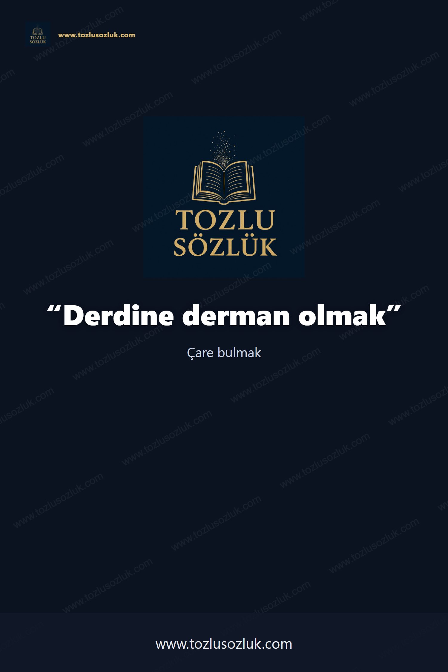 Derdine derman olmak Pinterest görseli