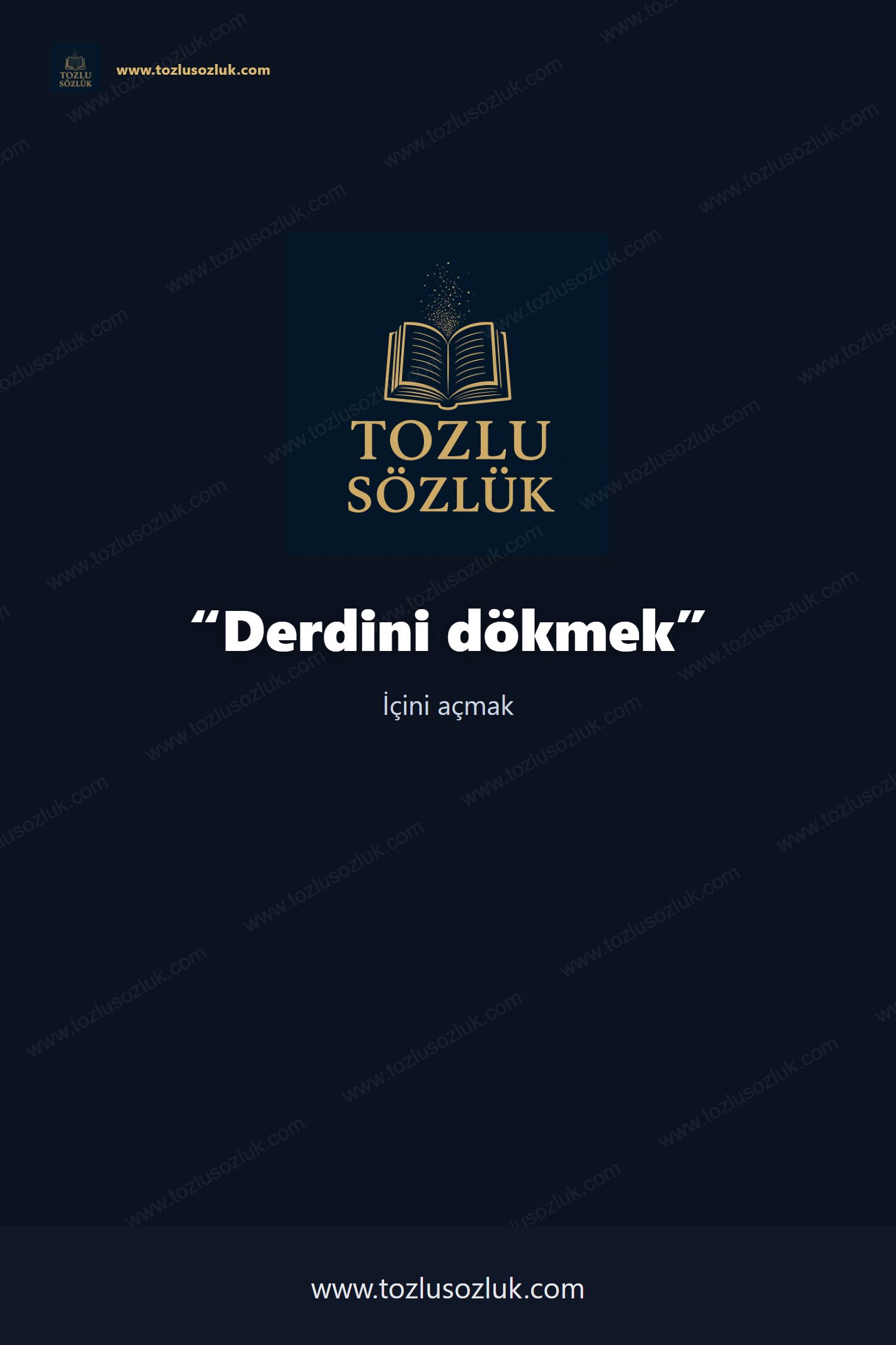 Derdini dökmek Pinterest görseli