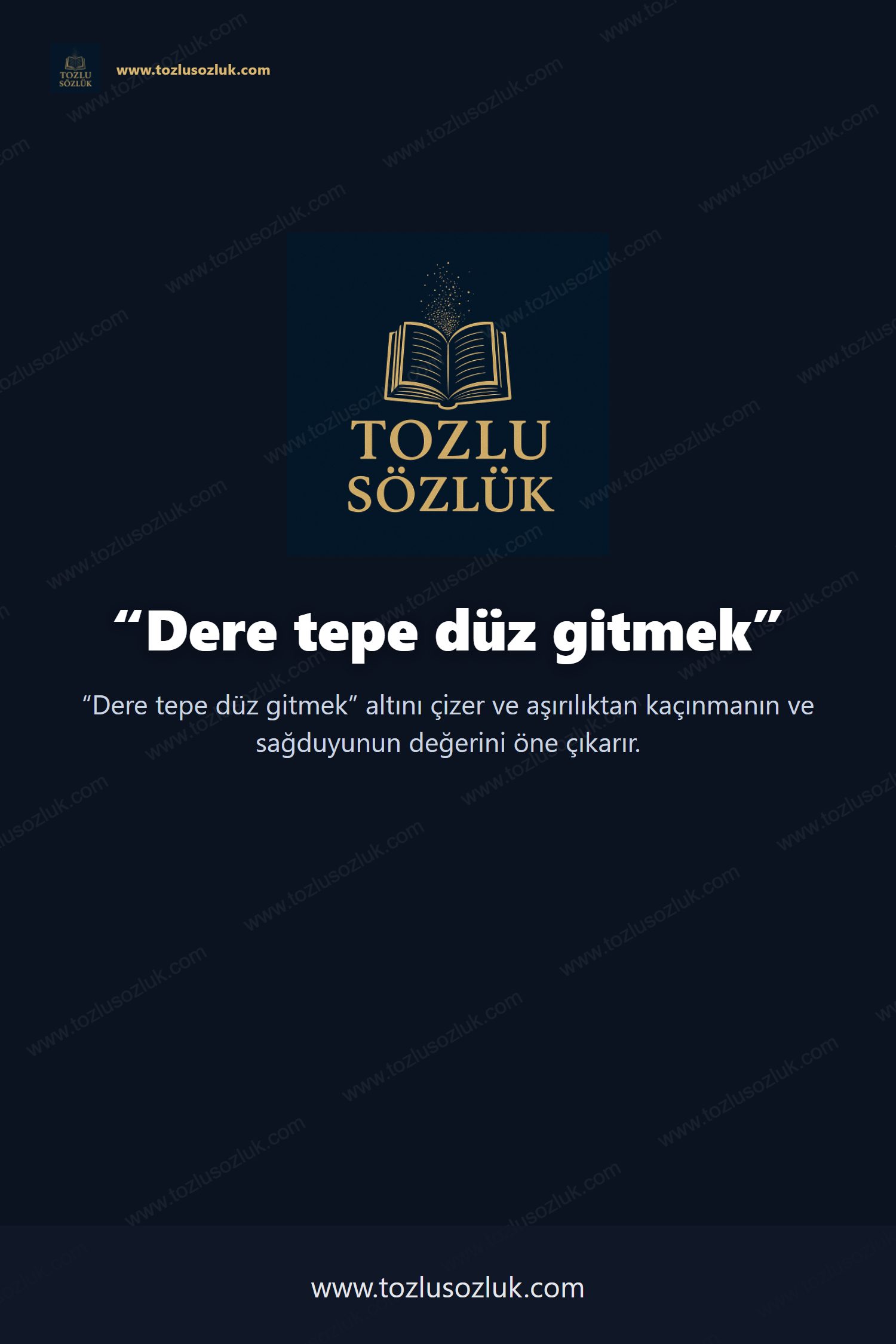 Dere tepe düz gitmek Pinterest görseli