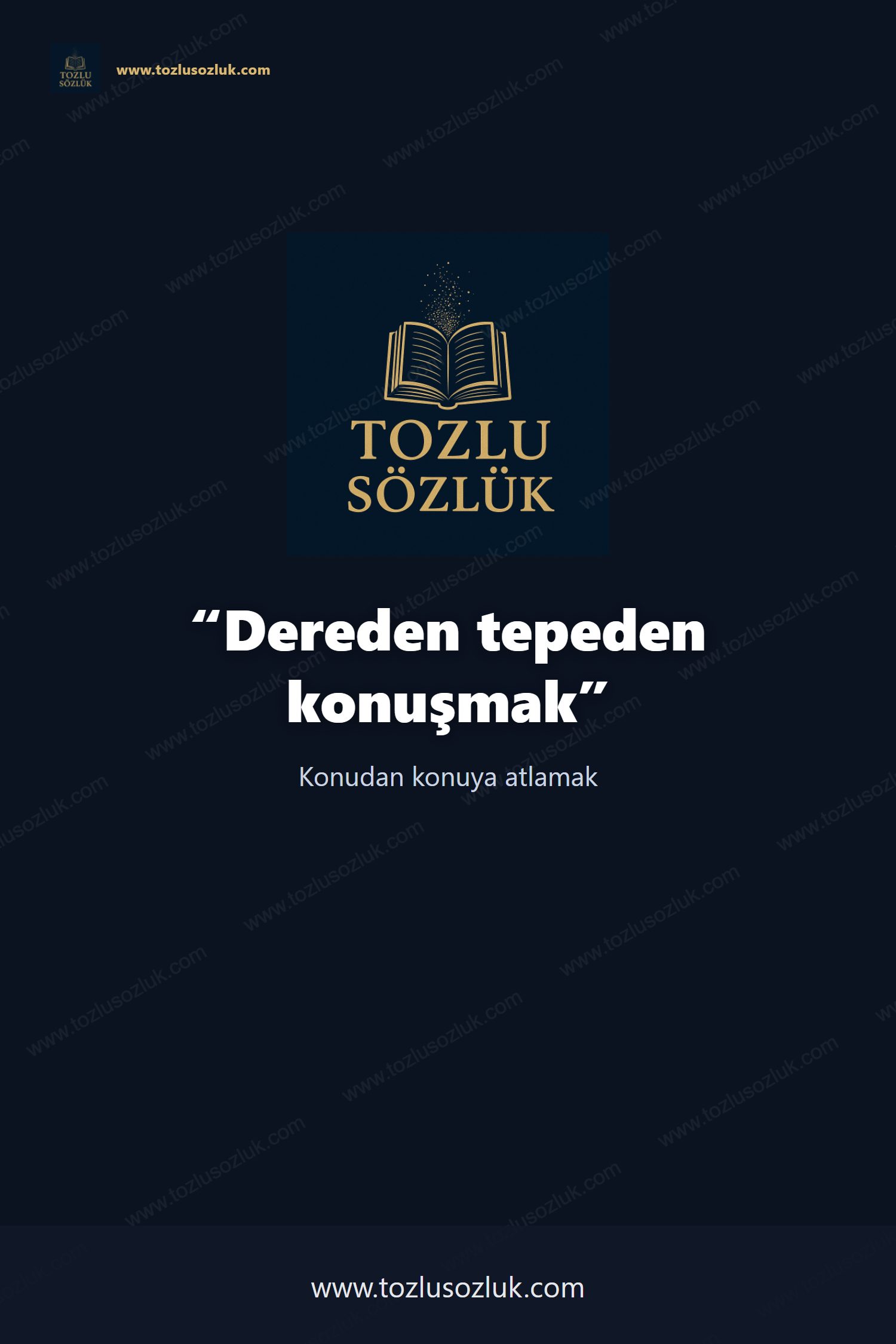 Dereden tepeden konuşmak Pinterest görseli