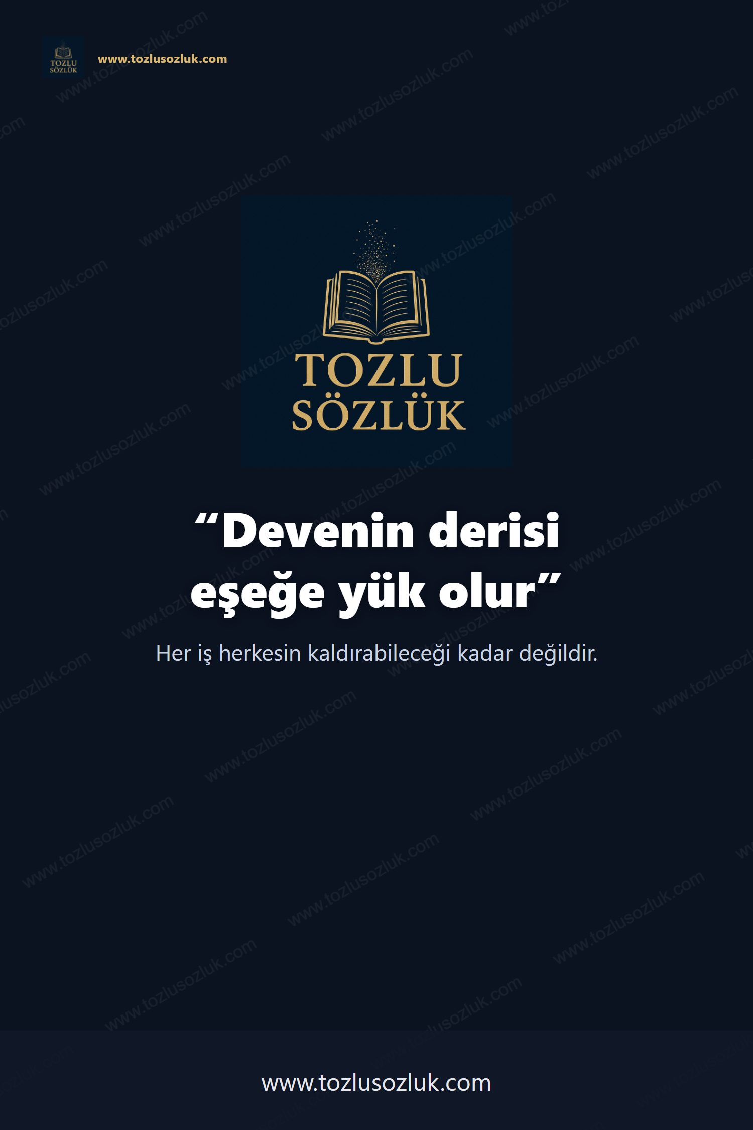 Devenin derisi eşeğe yük olur Pinterest görseli