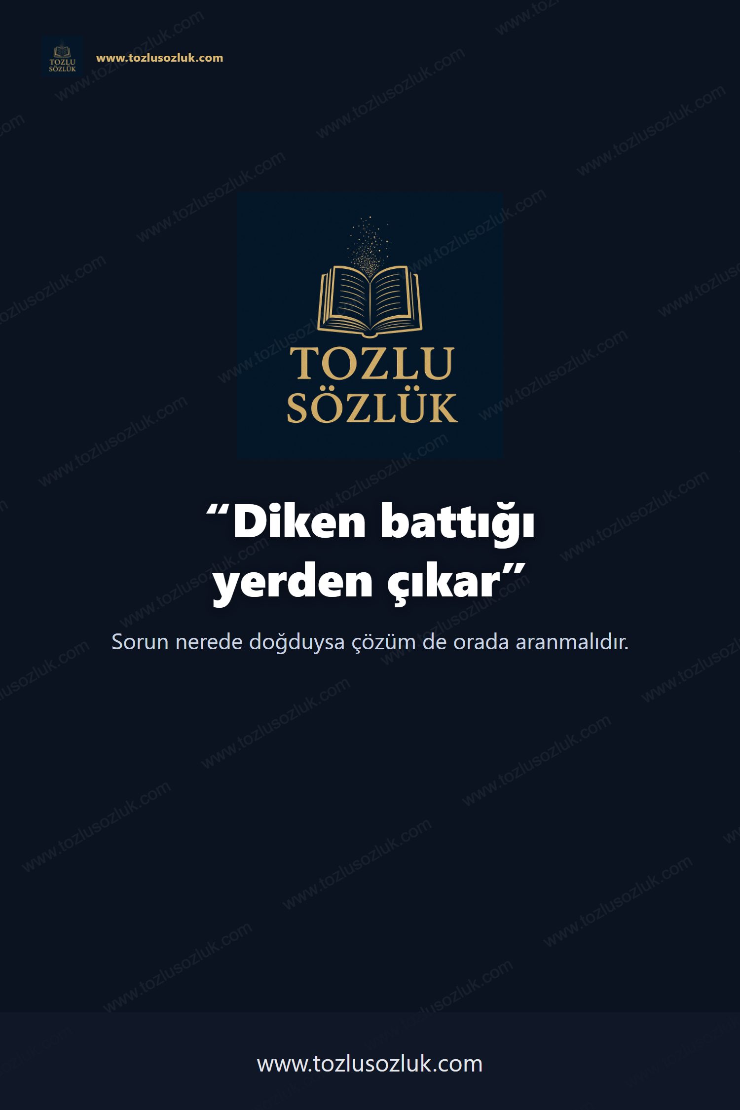 Diken battığı yerden çıkar Pinterest görseli