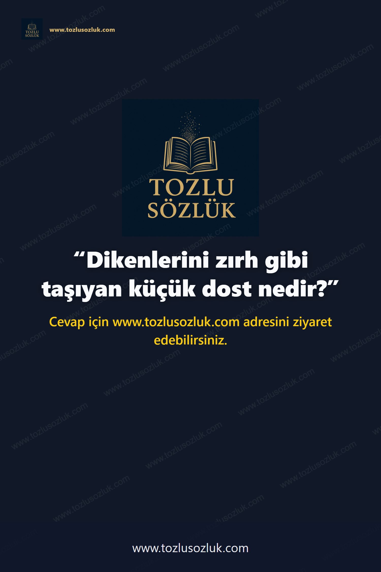 Dikenlerini zırh gibi taşıyan küçük dost nedir? Pinterest görseli