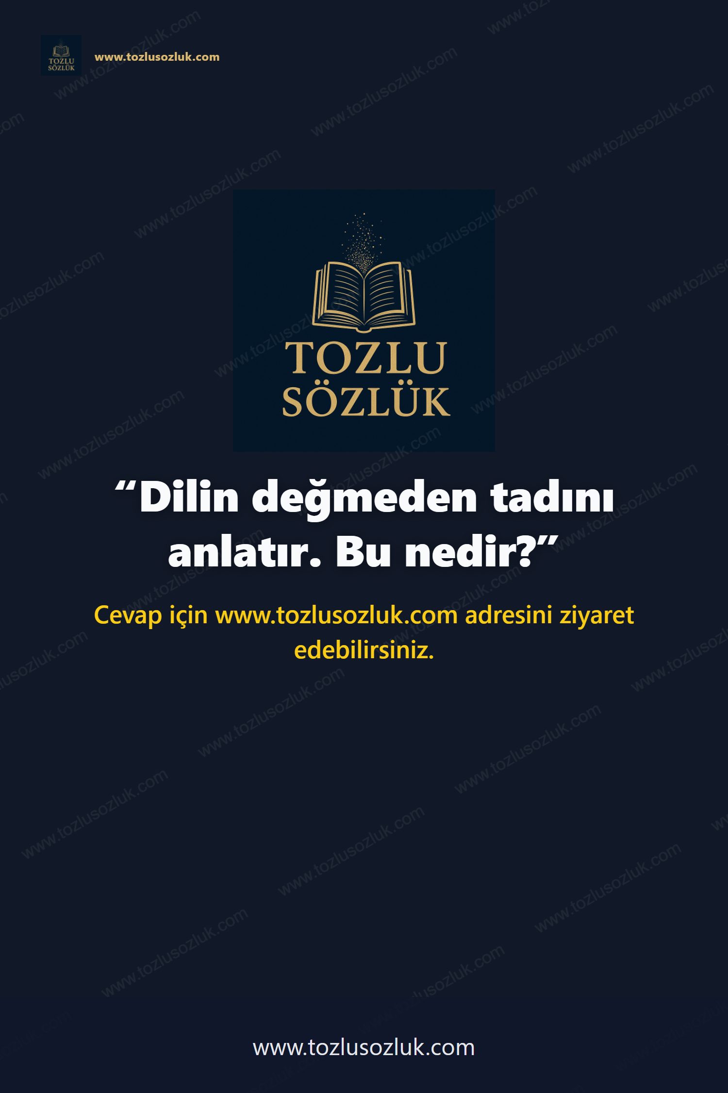 Dilin değmeden tadını anlatır. Bu nedir? Pinterest görseli