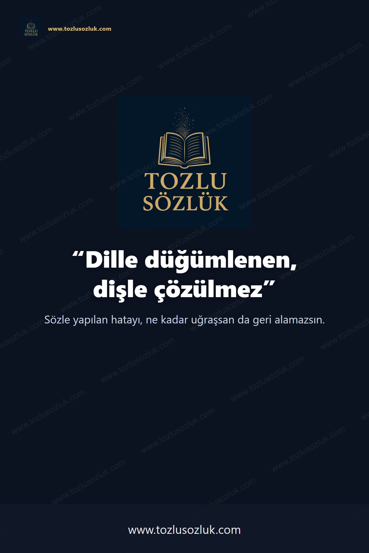 Dille düğümlenen, dişle çözülmez Pinterest görseli