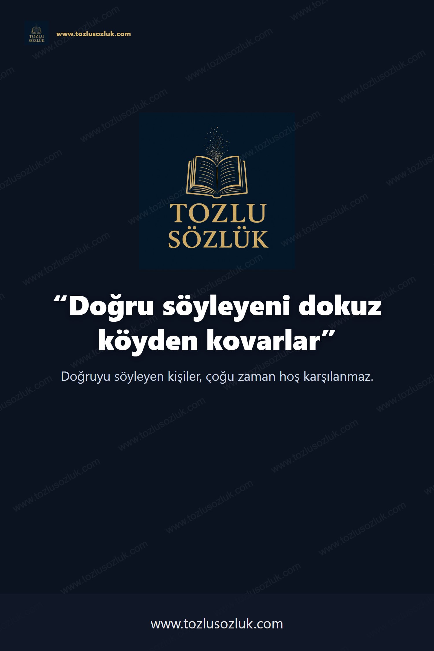 Doğru söyleyeni dokuz köyden kovarlar Pinterest görseli