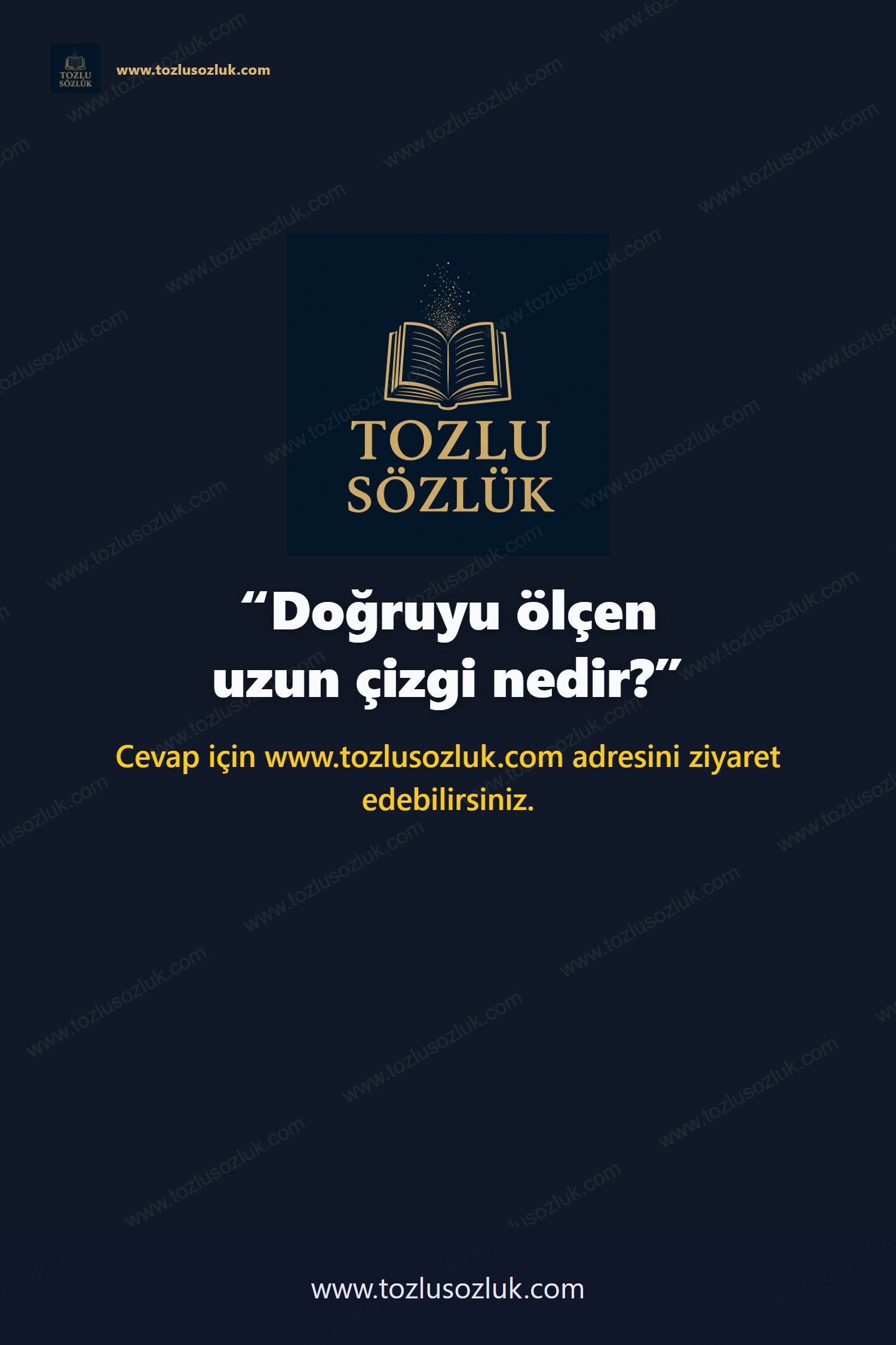 Doğruyu ölçen uzun çizgi nedir? Pinterest görseli