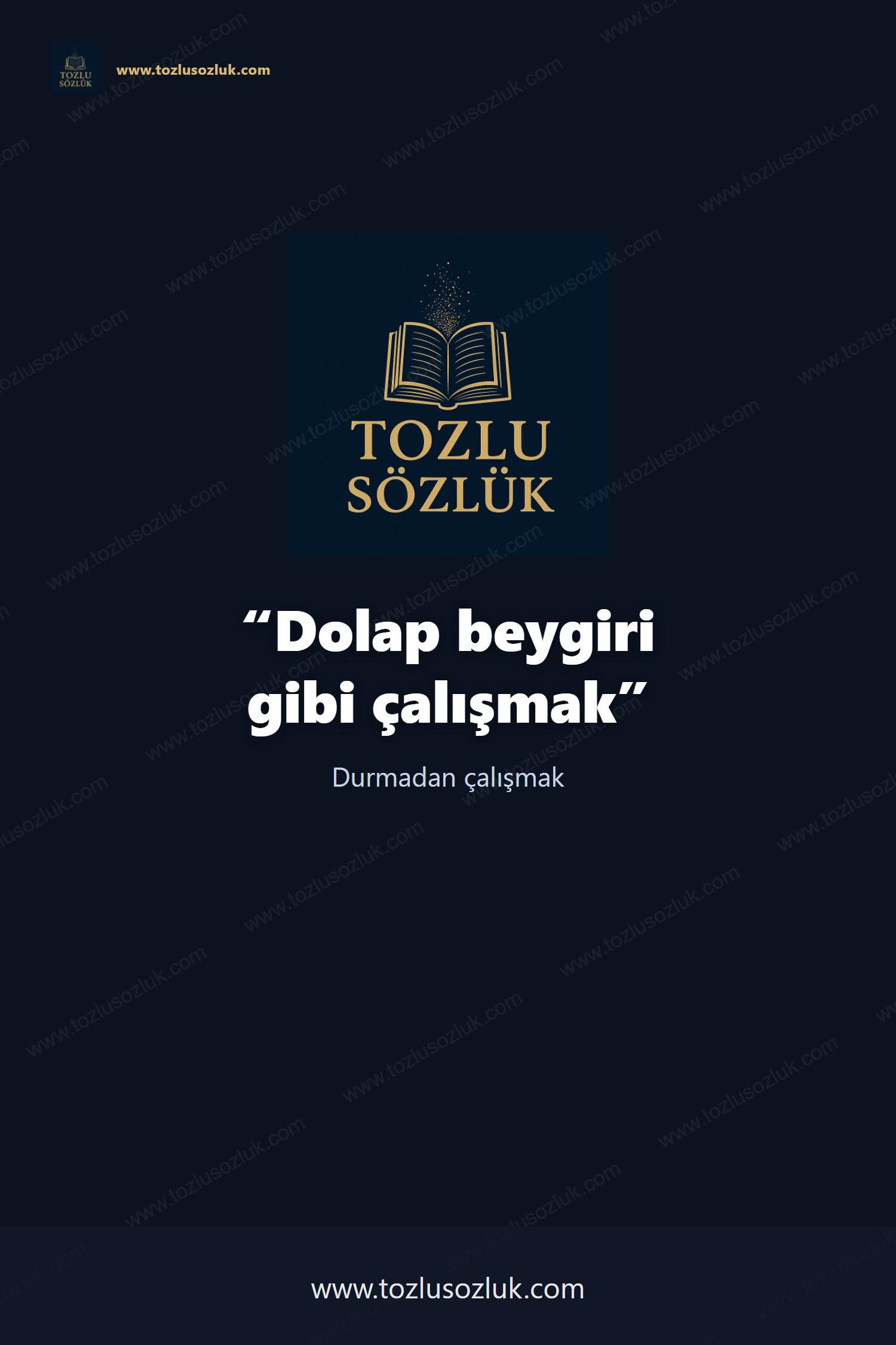 Dolap beygiri gibi çalışmak Pinterest görseli