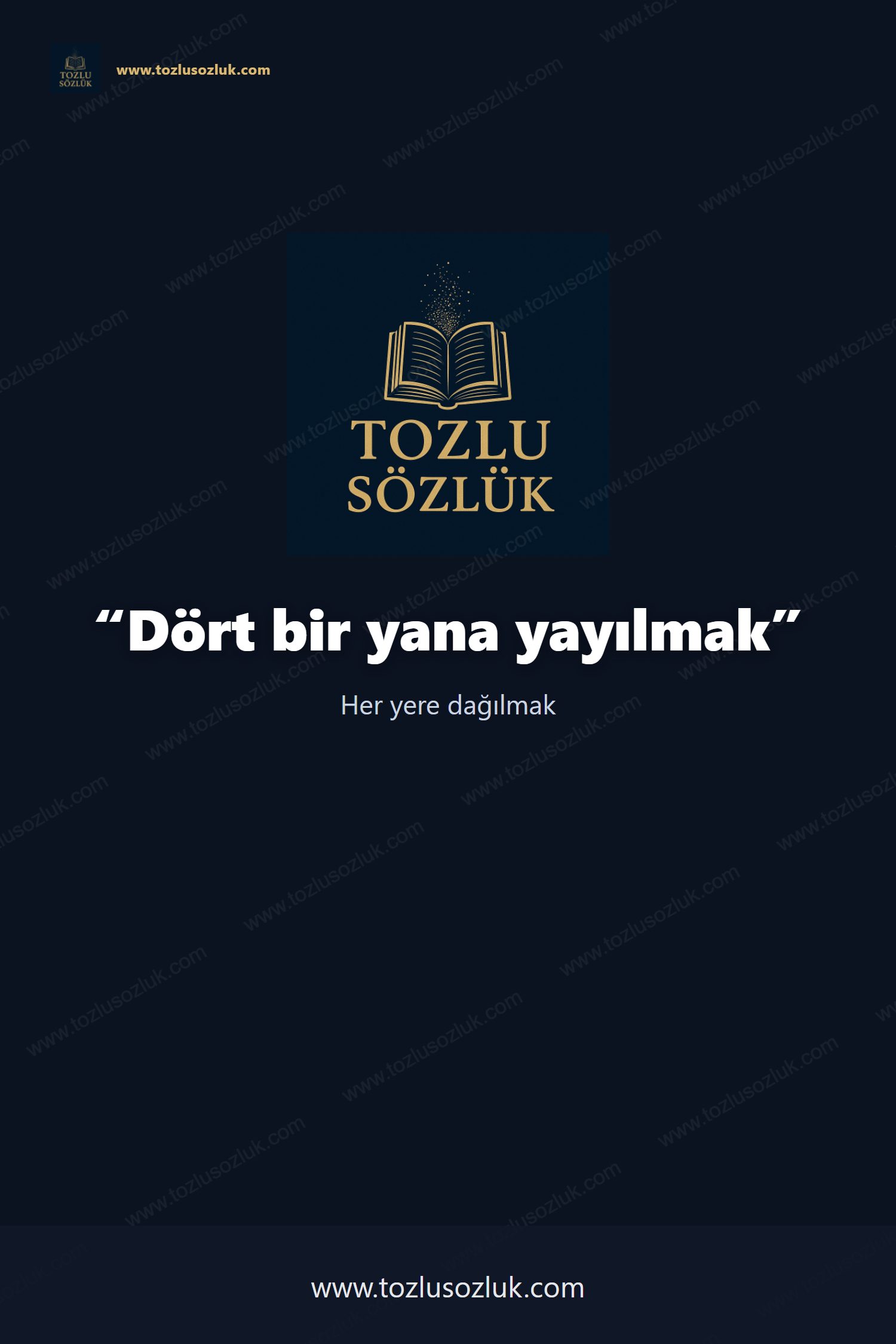 Dört bir yana yayılmak Pinterest görseli