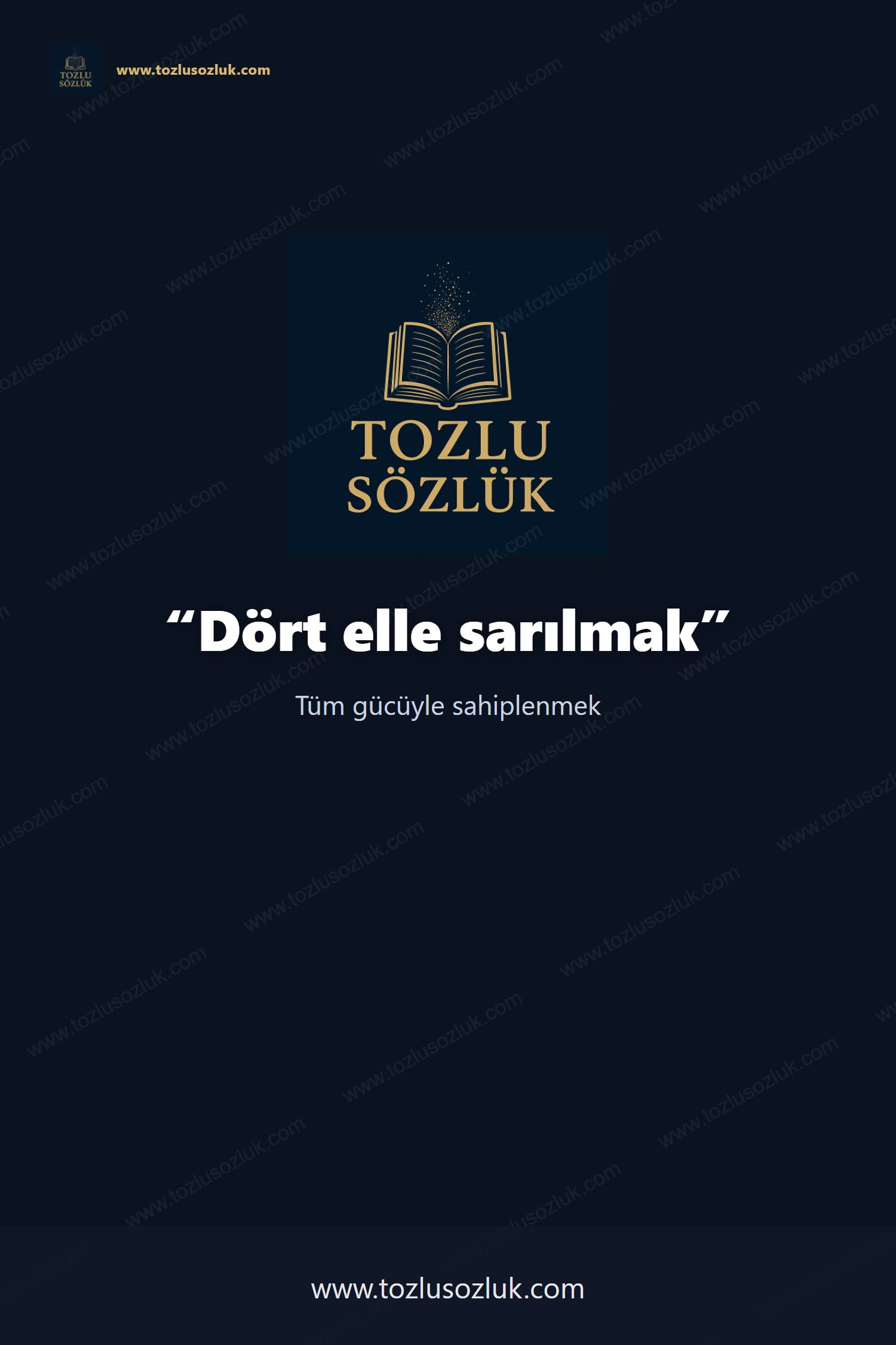 Dört elle sarılmak Pinterest görseli