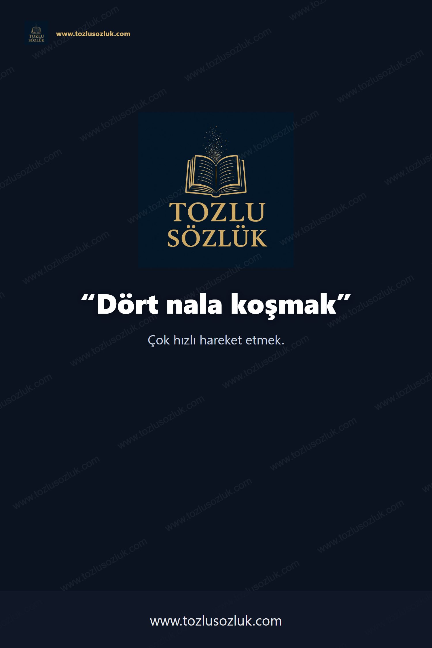Dört nala koşmak Pinterest görseli